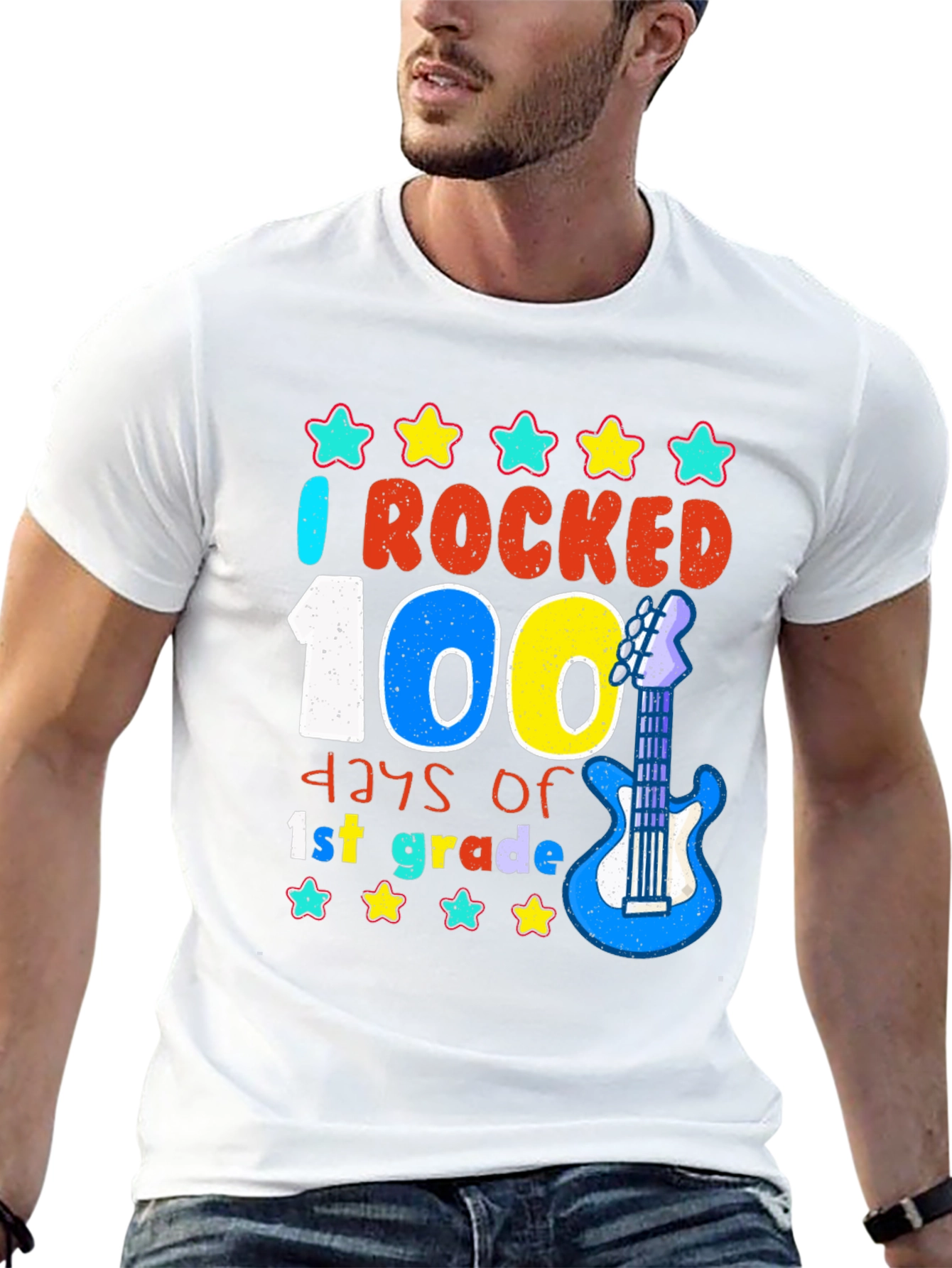 Rocked 100 Days of 1st Grade T-Shirt - 13