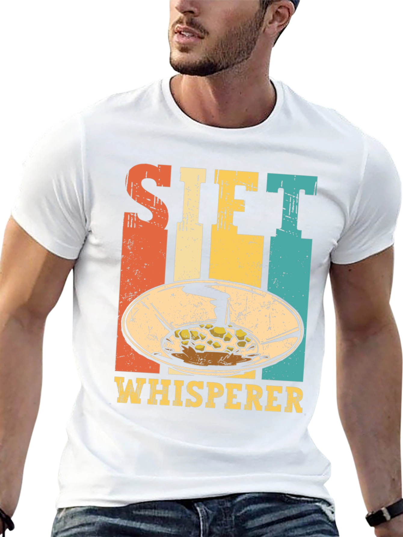 Black Sift Whisperer Retro T-Shirt - Baking Lover's Tee view 13