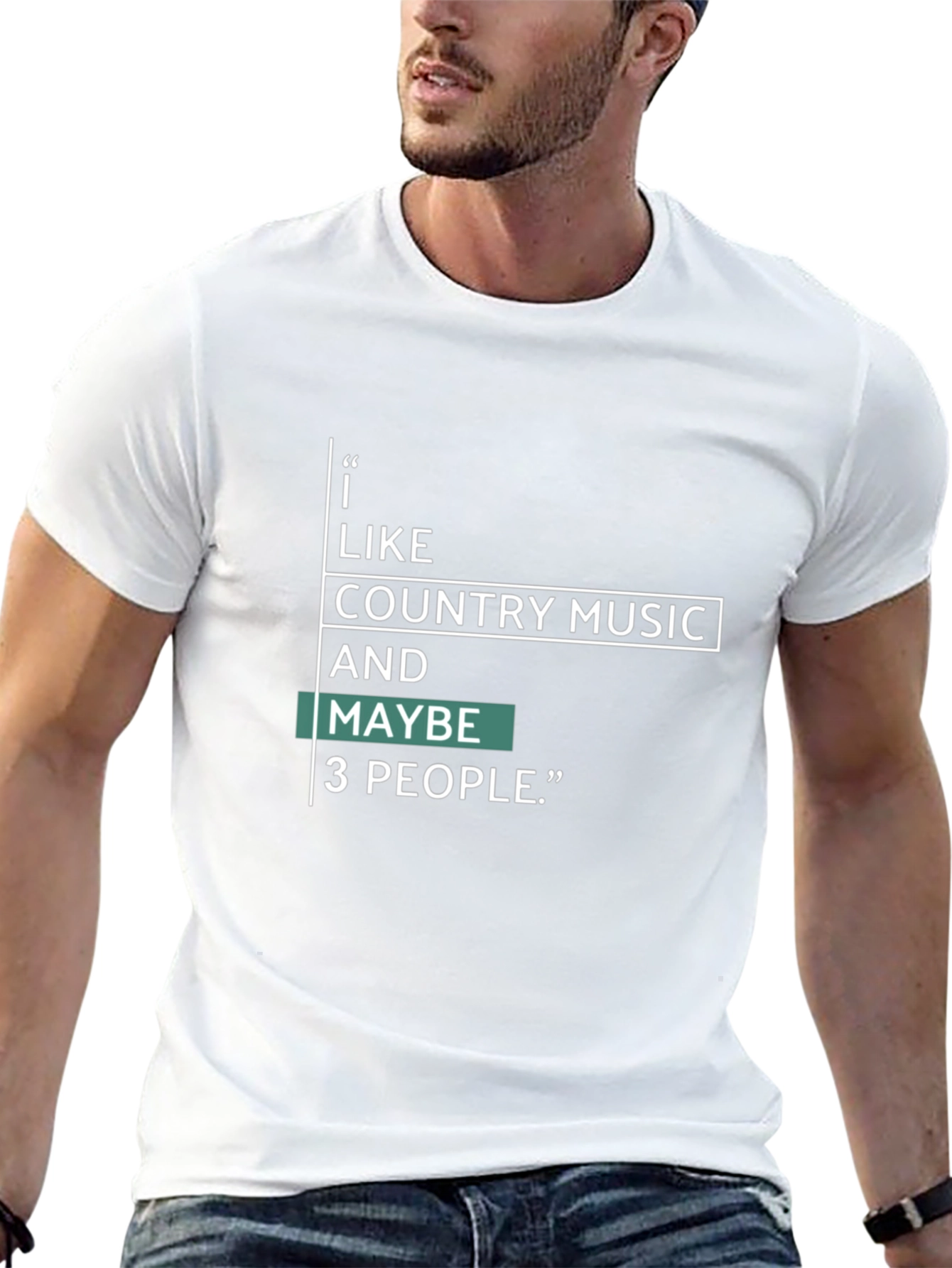 Black Country Music & People Graphic Tee - Black view 13