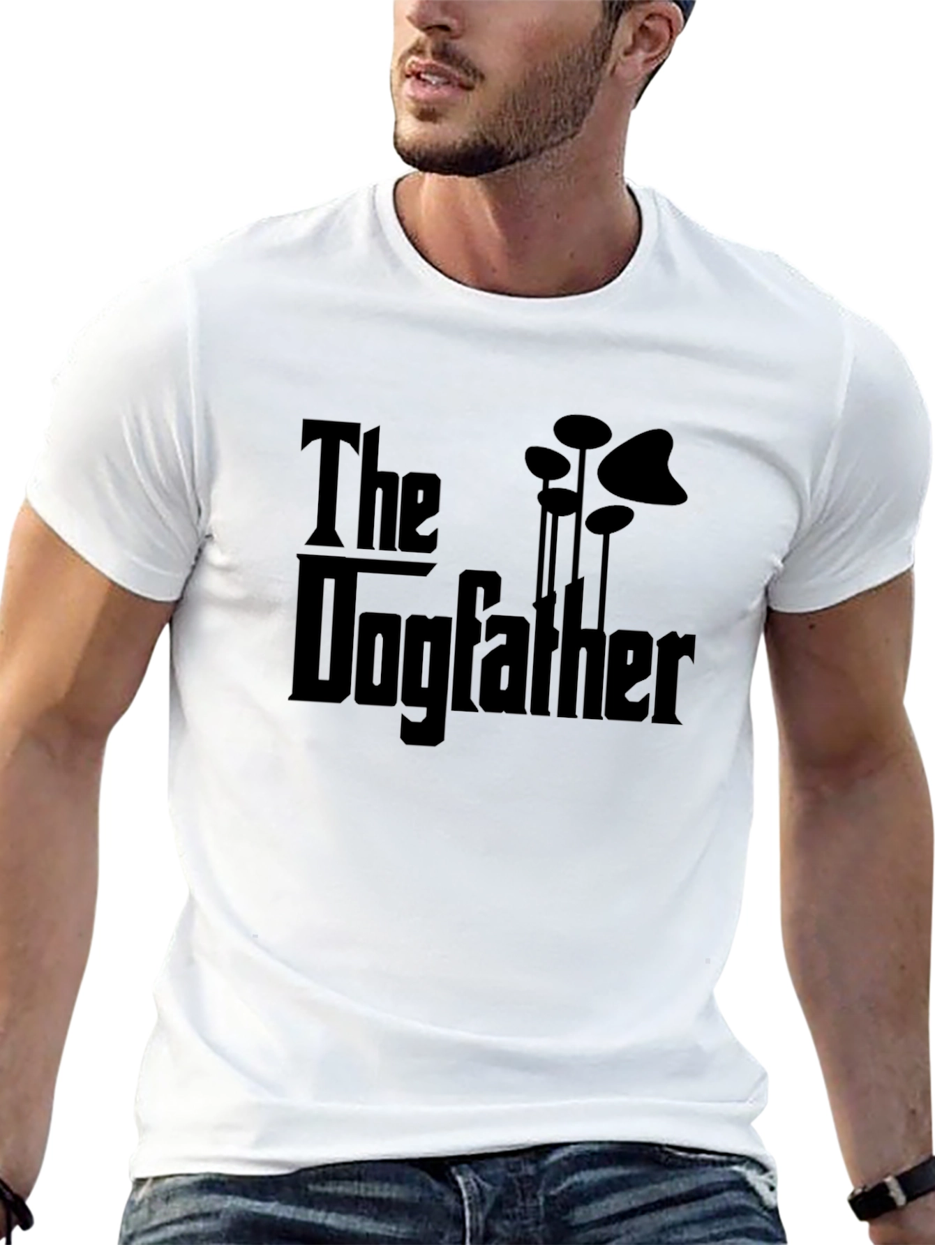 Black The Dogfather Black Graphic T-Shirt view 13