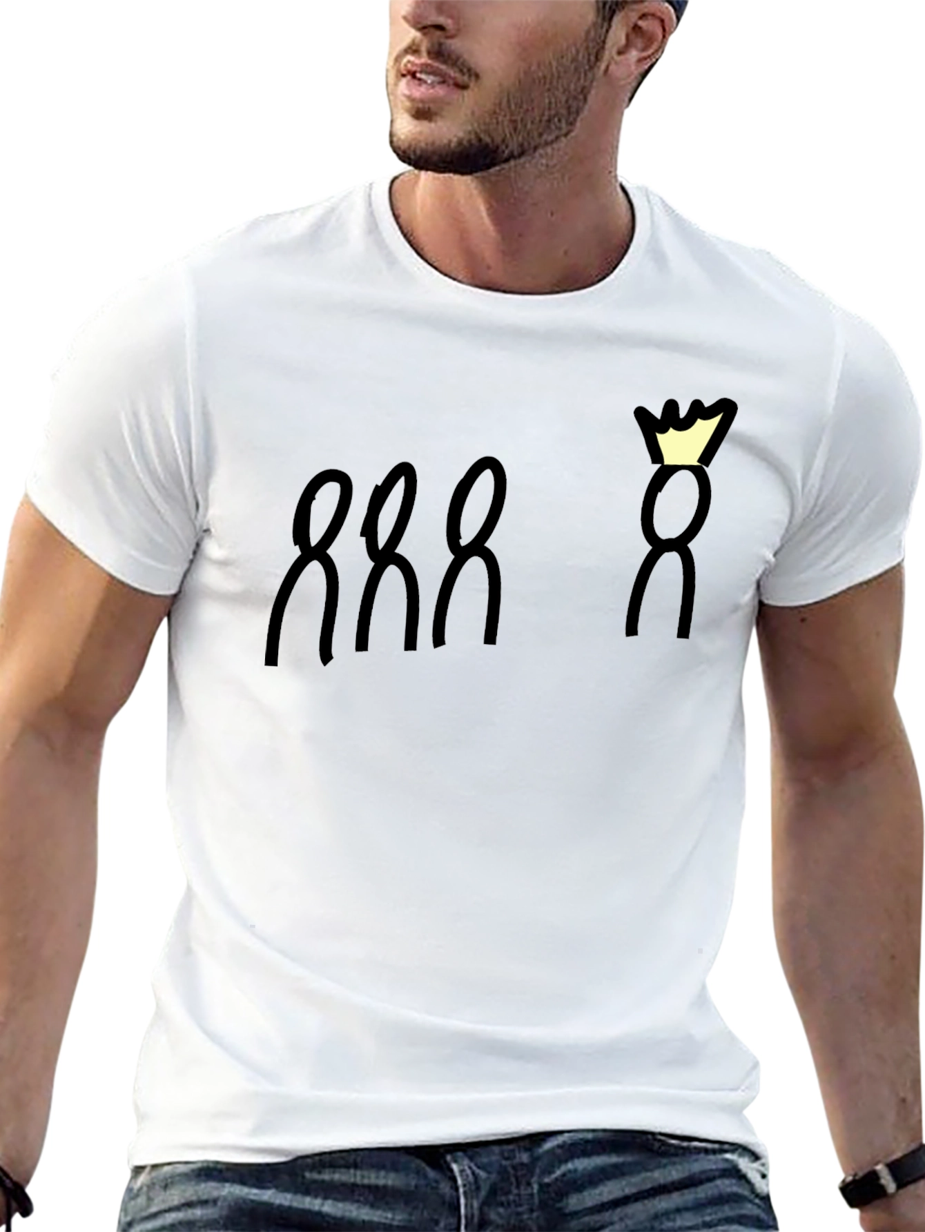 Black King and His Loyal Subjects Black Graphic Tee view 13