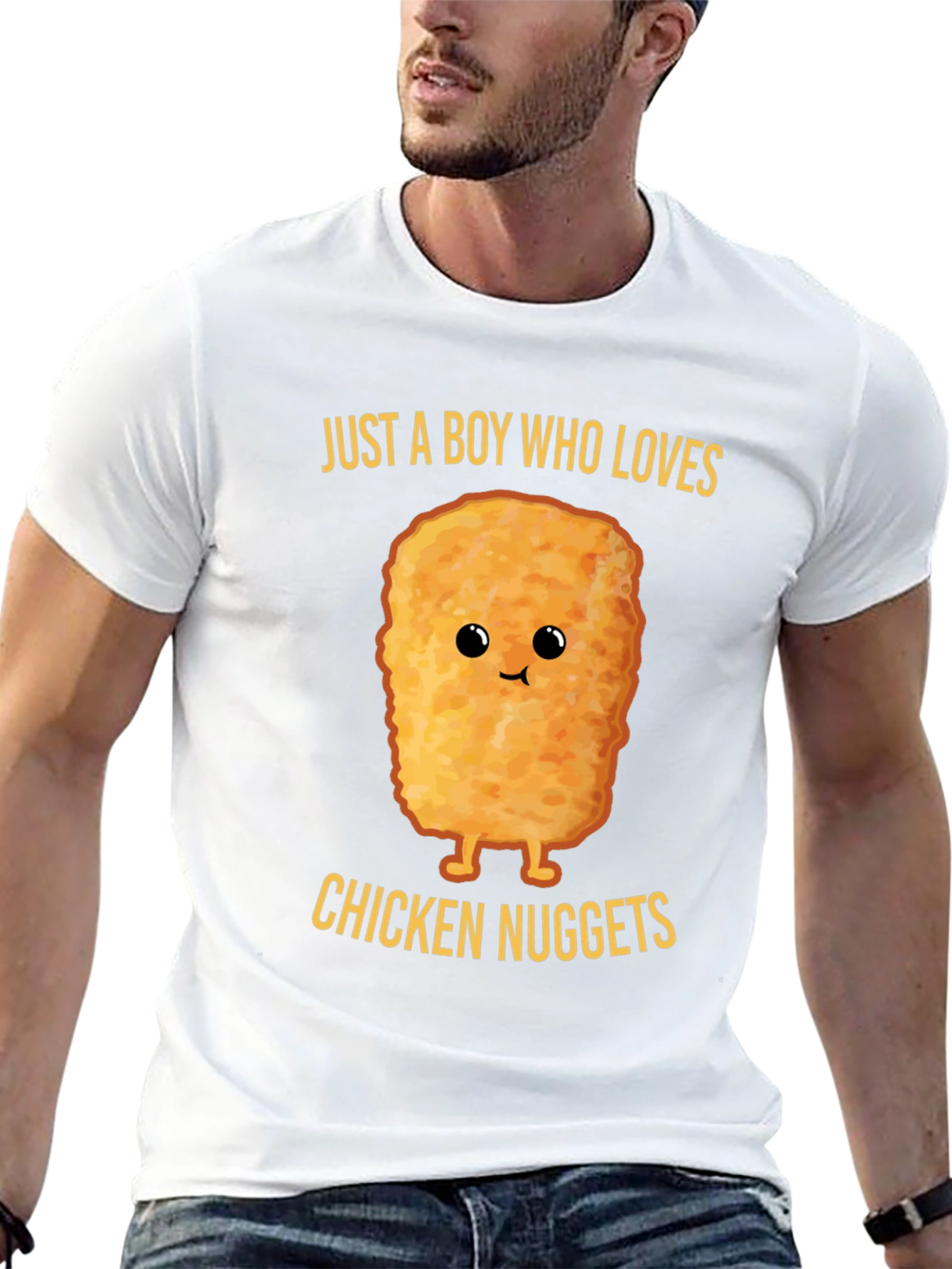 Black Chicken Nugget Lover T-Shirt view 13