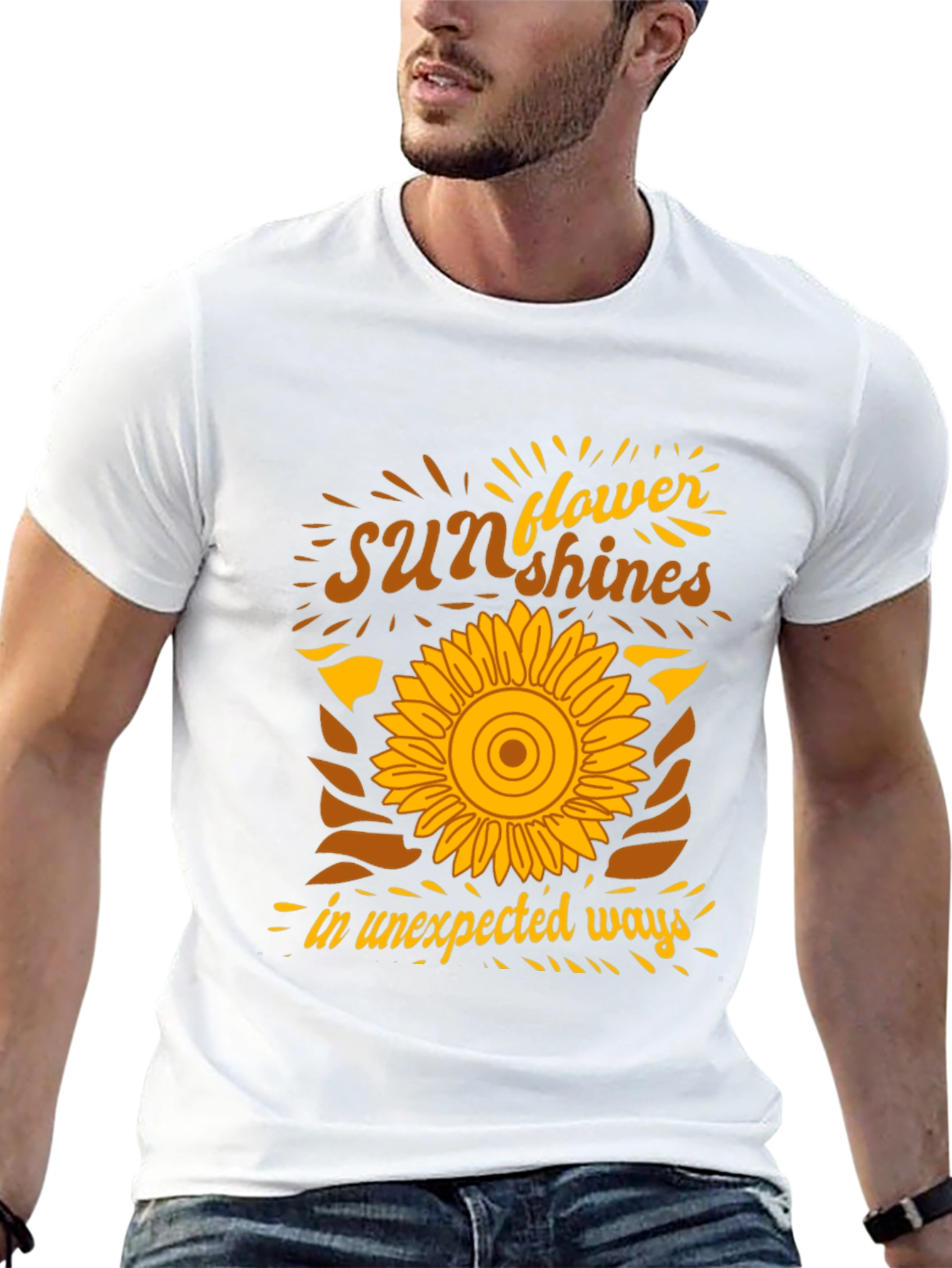 Black Sunflower Sunshines Graphic T-Shirt view 13