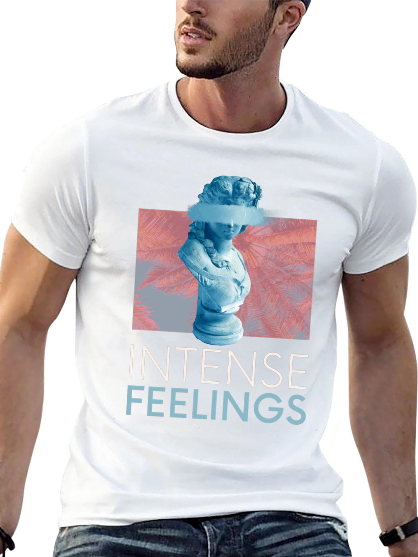 Black Intense Feelings Graphic Tee - Trendy Streetwear view 13