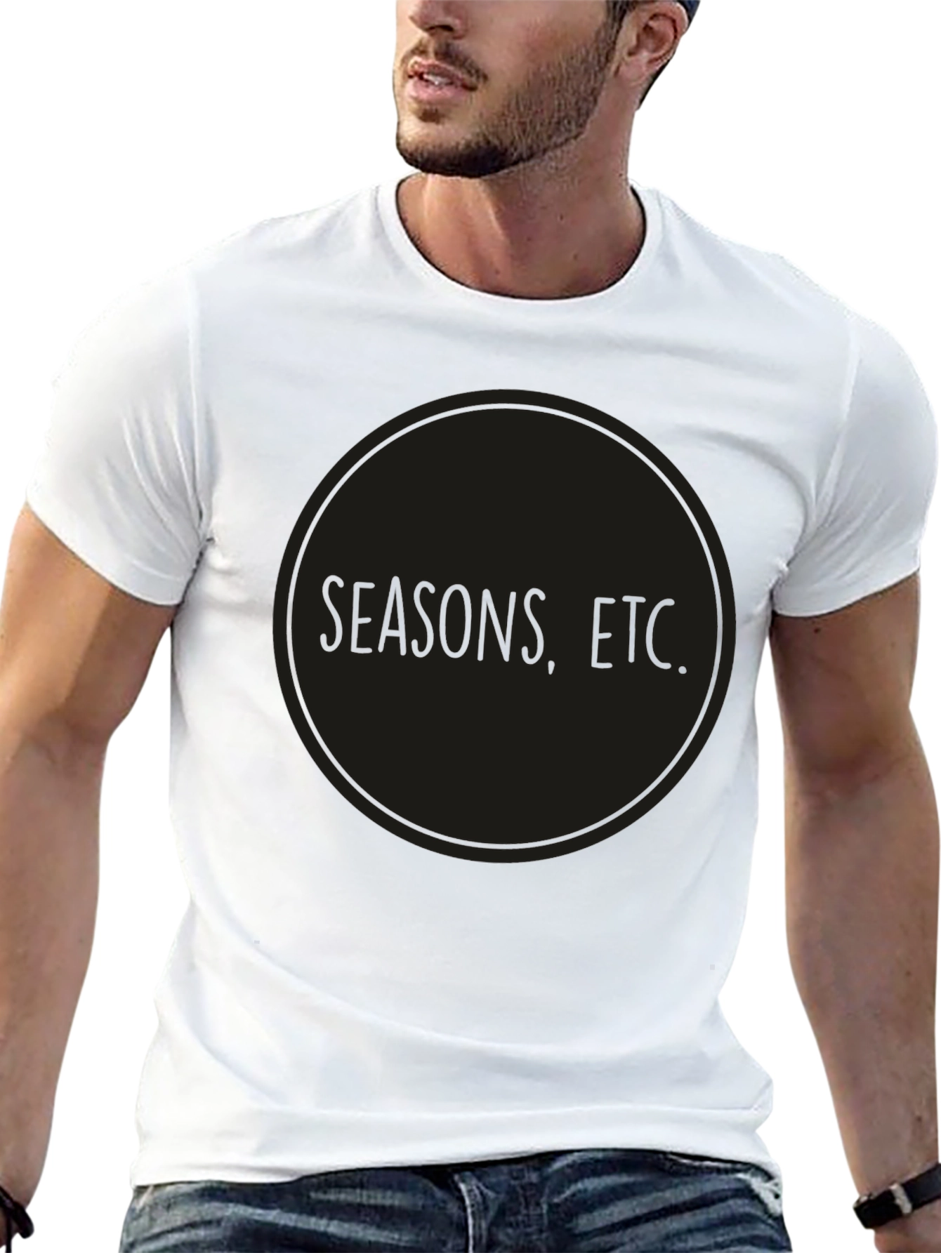 Black Seasons, Etc. Black Graphic Tee - Minimalist Style view 13