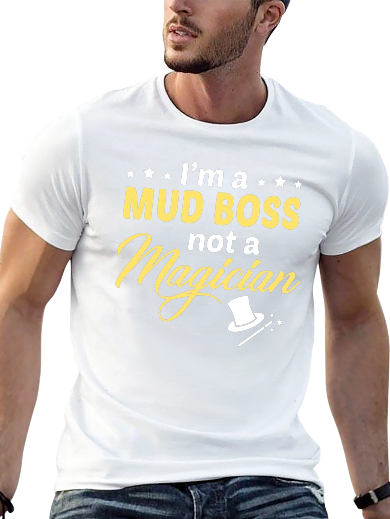 Black Mud Boss T-Shirt - Funny Graphic Tee view 13