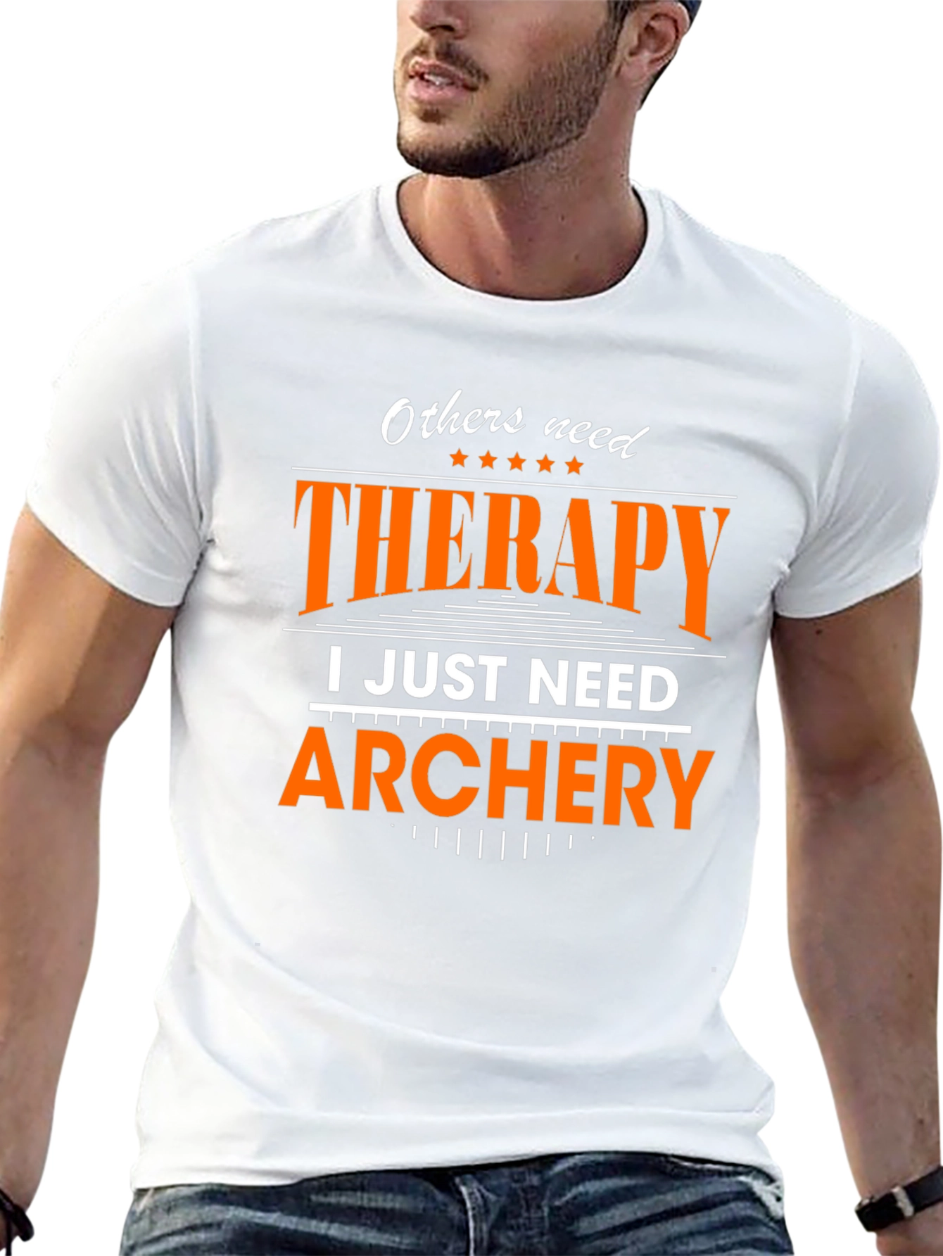 Black Archery Therapy T-Shirt - Hobby & Sport view 13