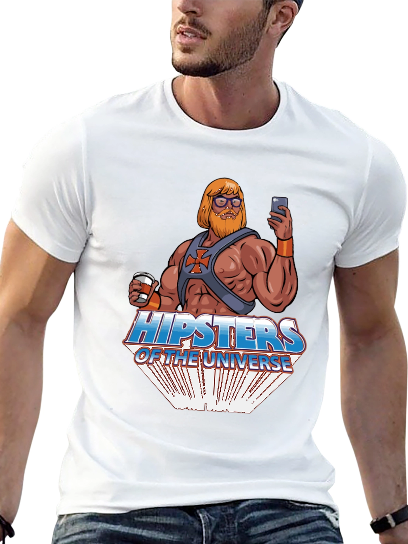 Black Hipsters of the Universe Graphic Tee view 13