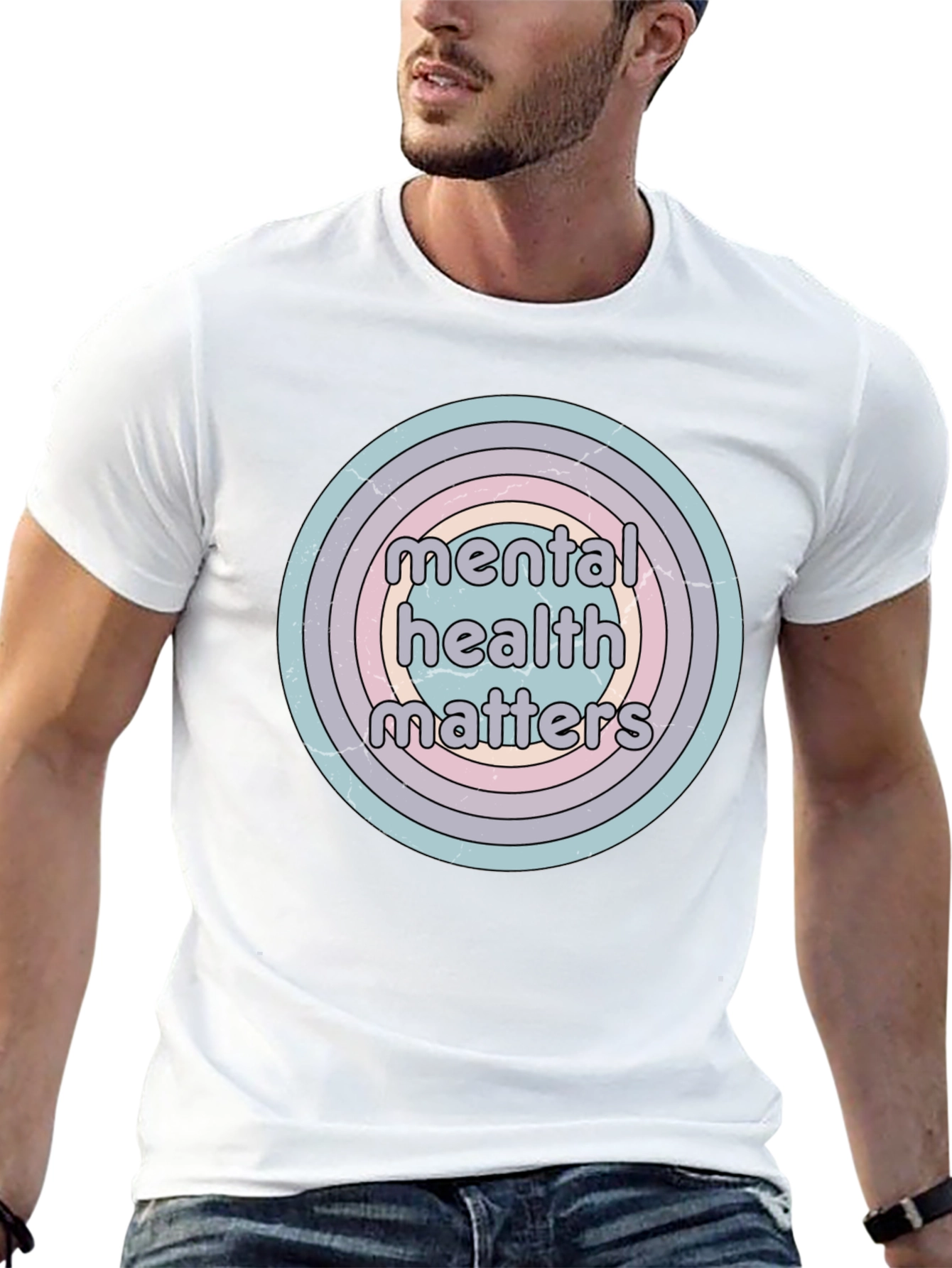 Black Mental Health Matters Graphic Tee - Unisex view 13