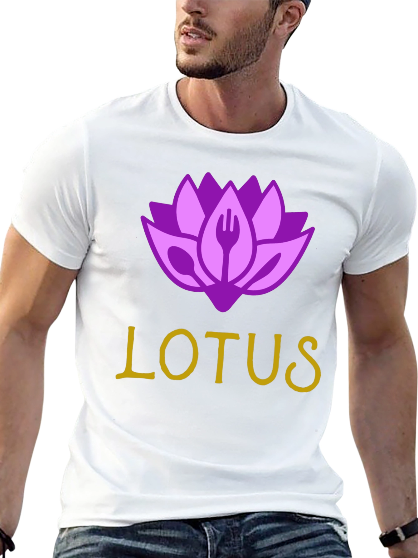 Black Lotus Restaurant T-Shirt - Black Cotton Blend view 13