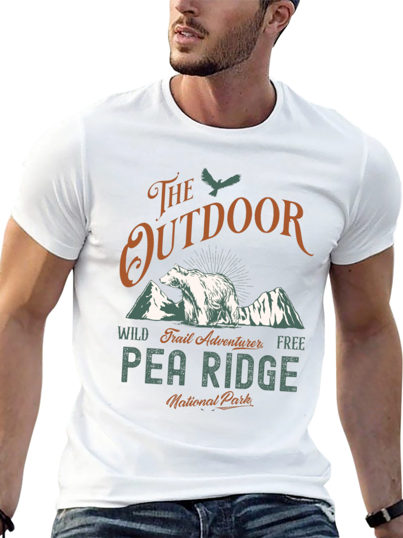 Black Outdoor Adventure T-Shirt - Pea Ridge National Park view 13