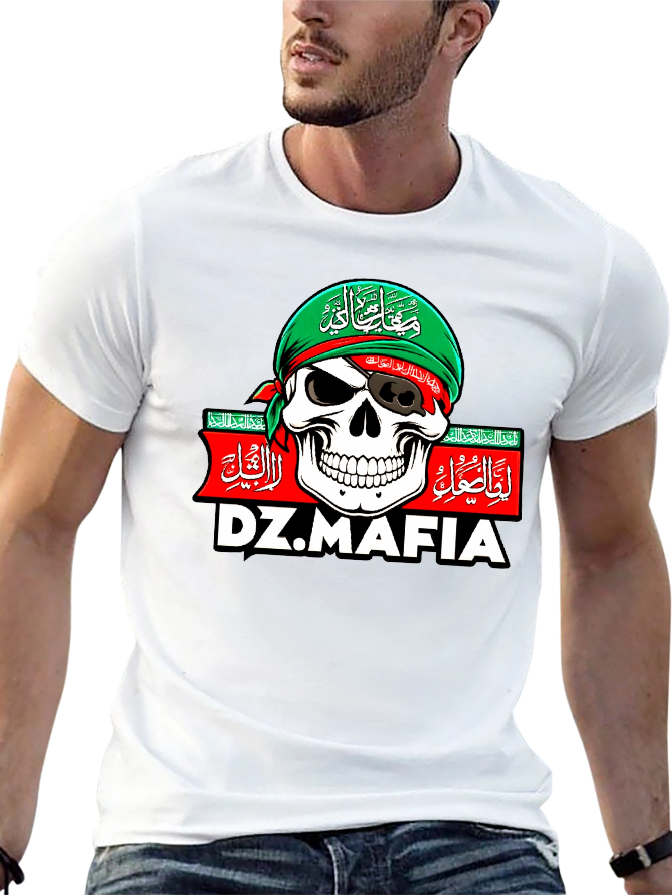 Black DZ.MAFIA Skull T-Shirt view 13