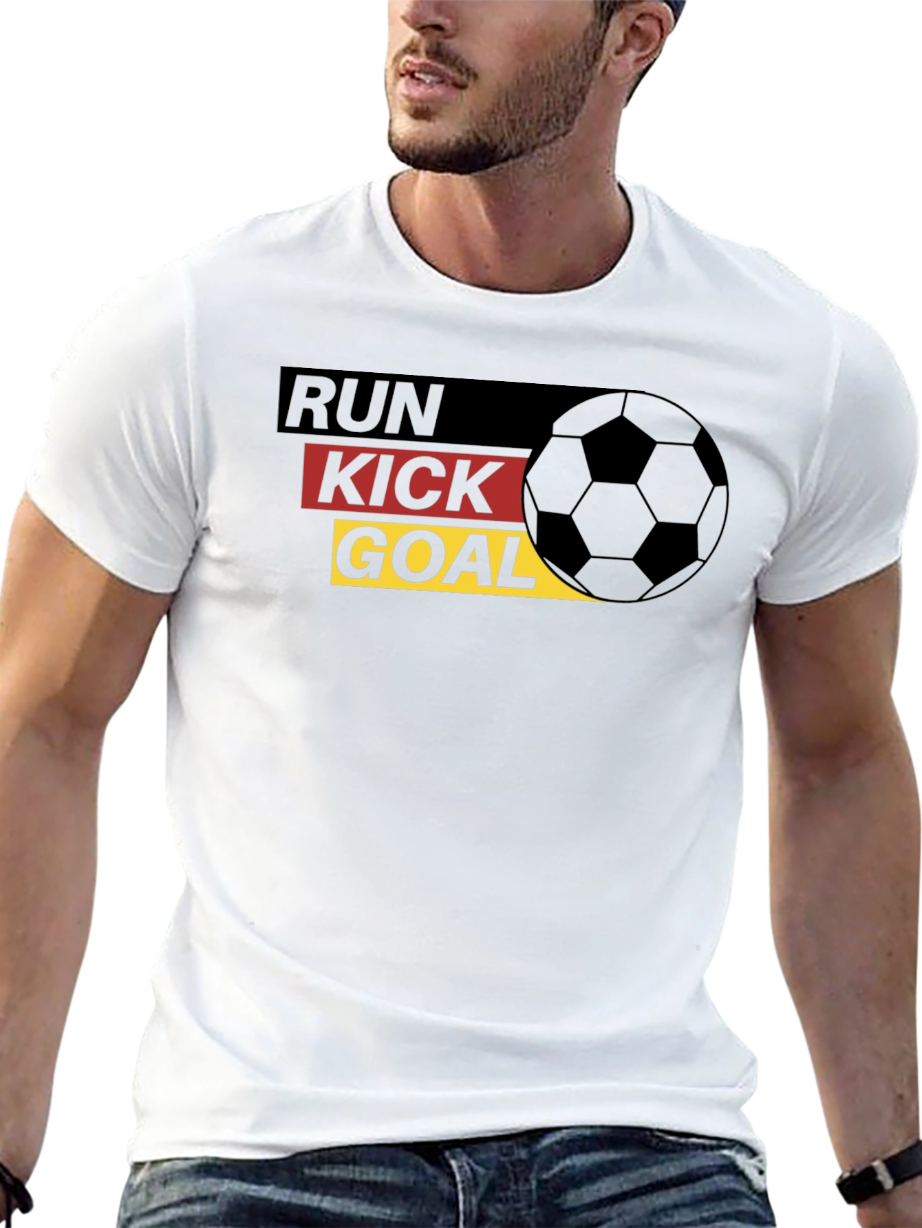 Run Kick Goal Soccer T-Shirt - 13