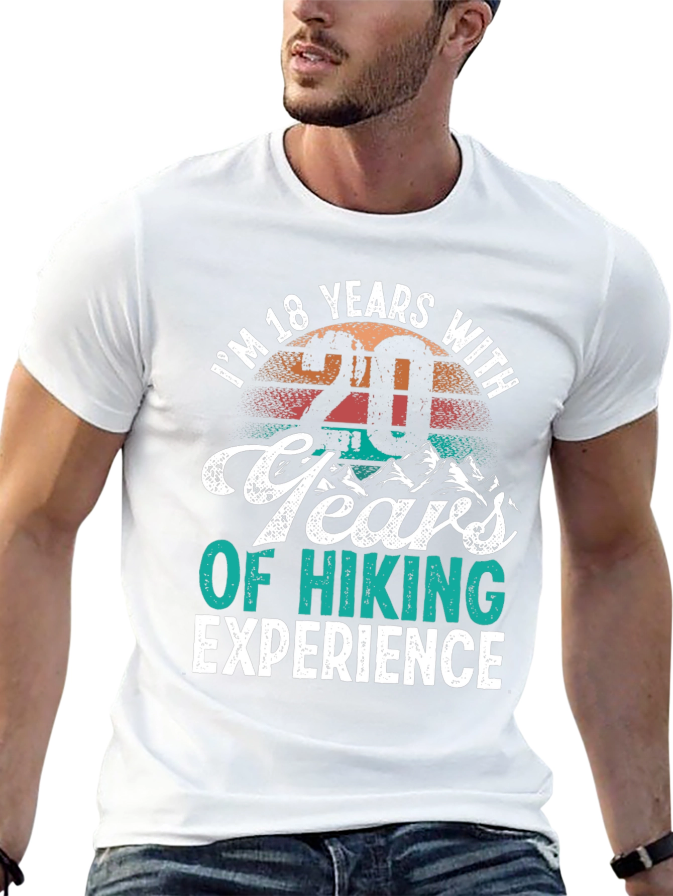 Black Hiking Experience T-Shirt view 13