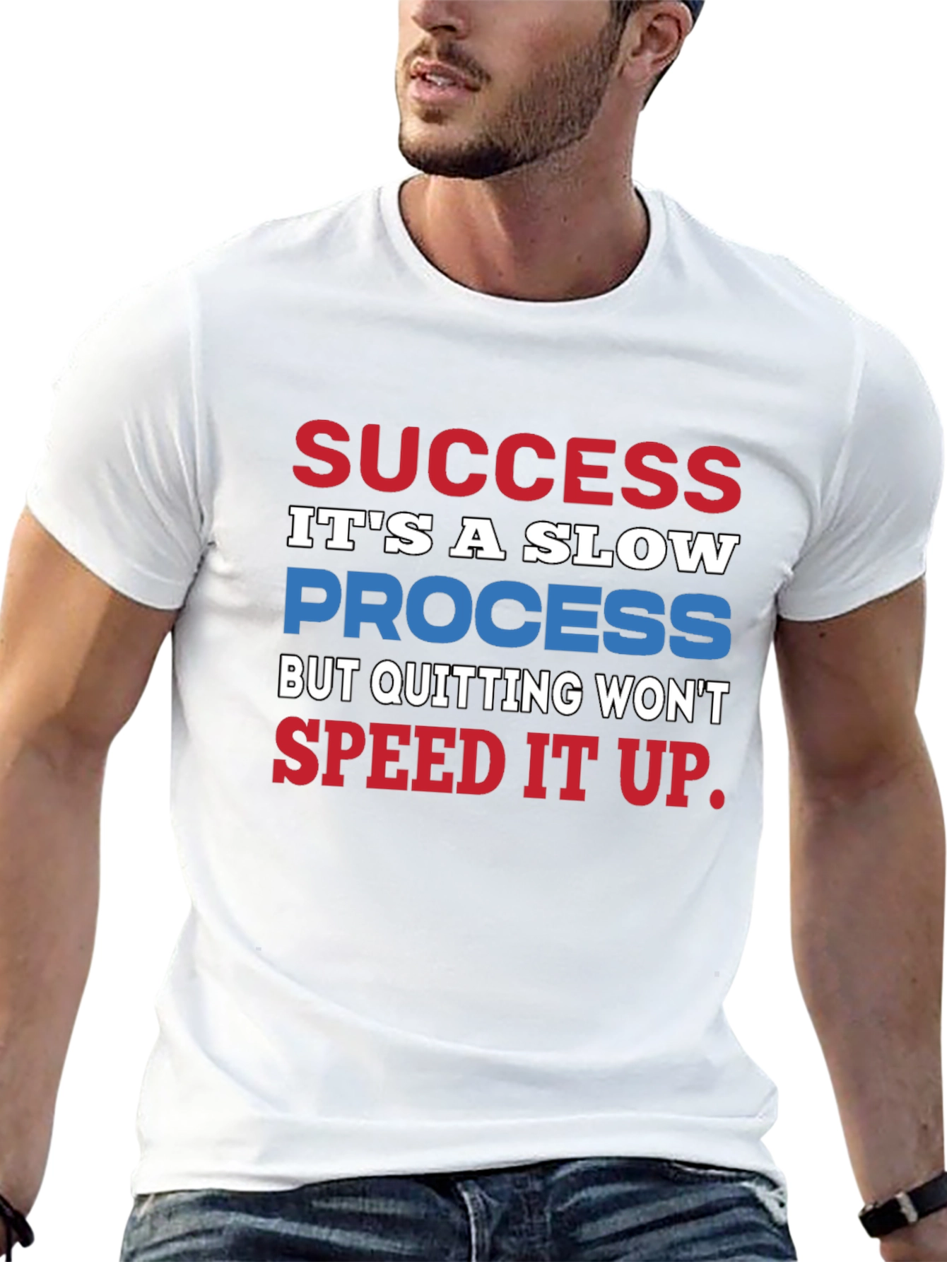 Black Success Slow Process T-Shirt - Motivational Quote view 13