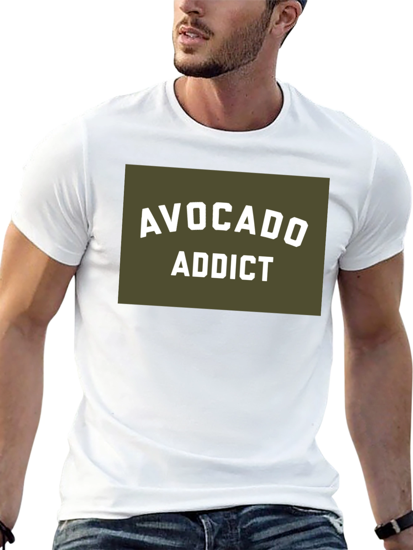 Black Avocado Addict Graphic T-Shirt - Black view 13