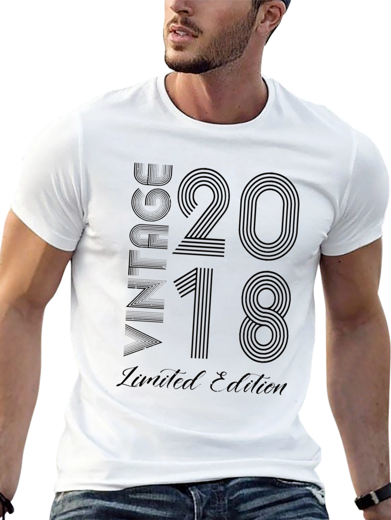 Black Vintage 2018 Limited Edition Black T-Shirt view 13