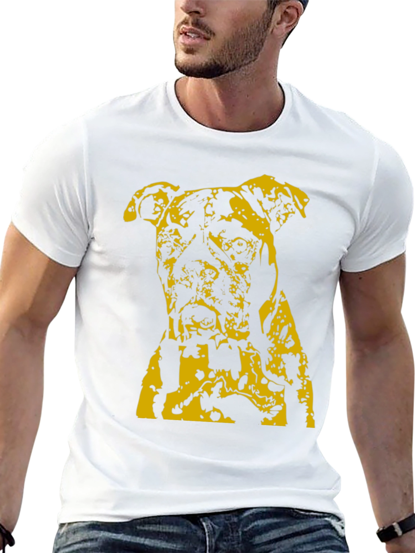 Black Boxer Dog Graphic T-Shirt - Black view 13