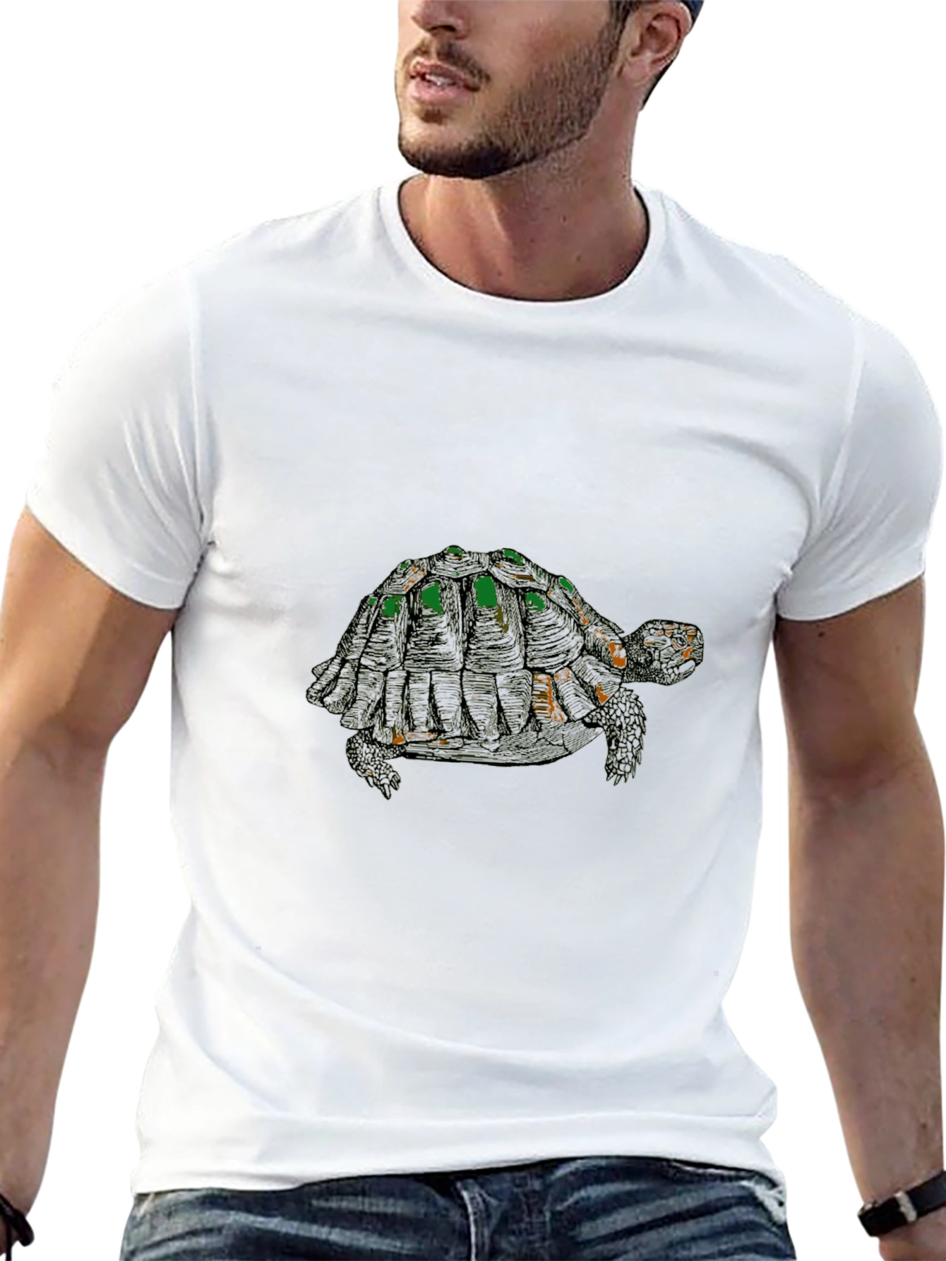 Black Turtle Graphic Tee - Stylish Black Cotton Blend view 13