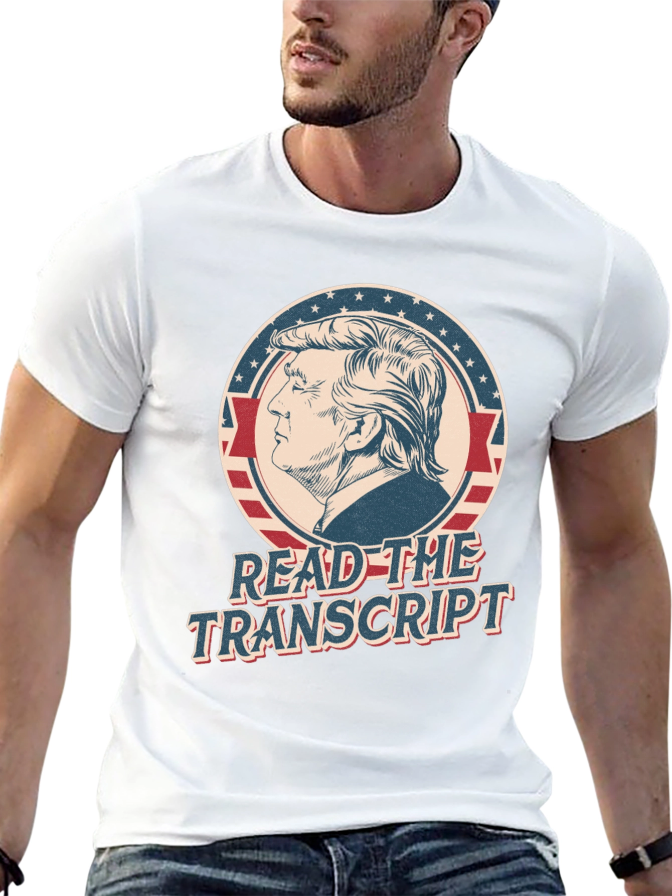 Black Read The Transcript T-Shirt - Political Statement Tee view 13