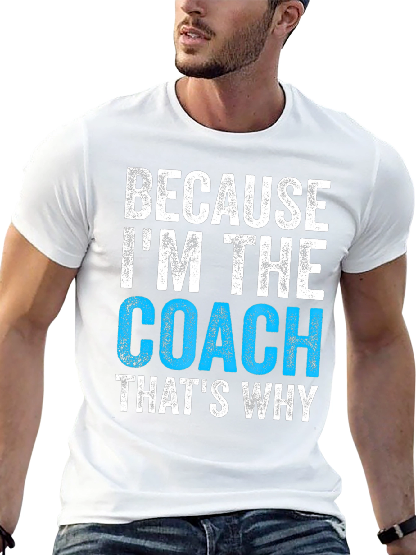 Black Because I'm The Coach T-Shirt view 13