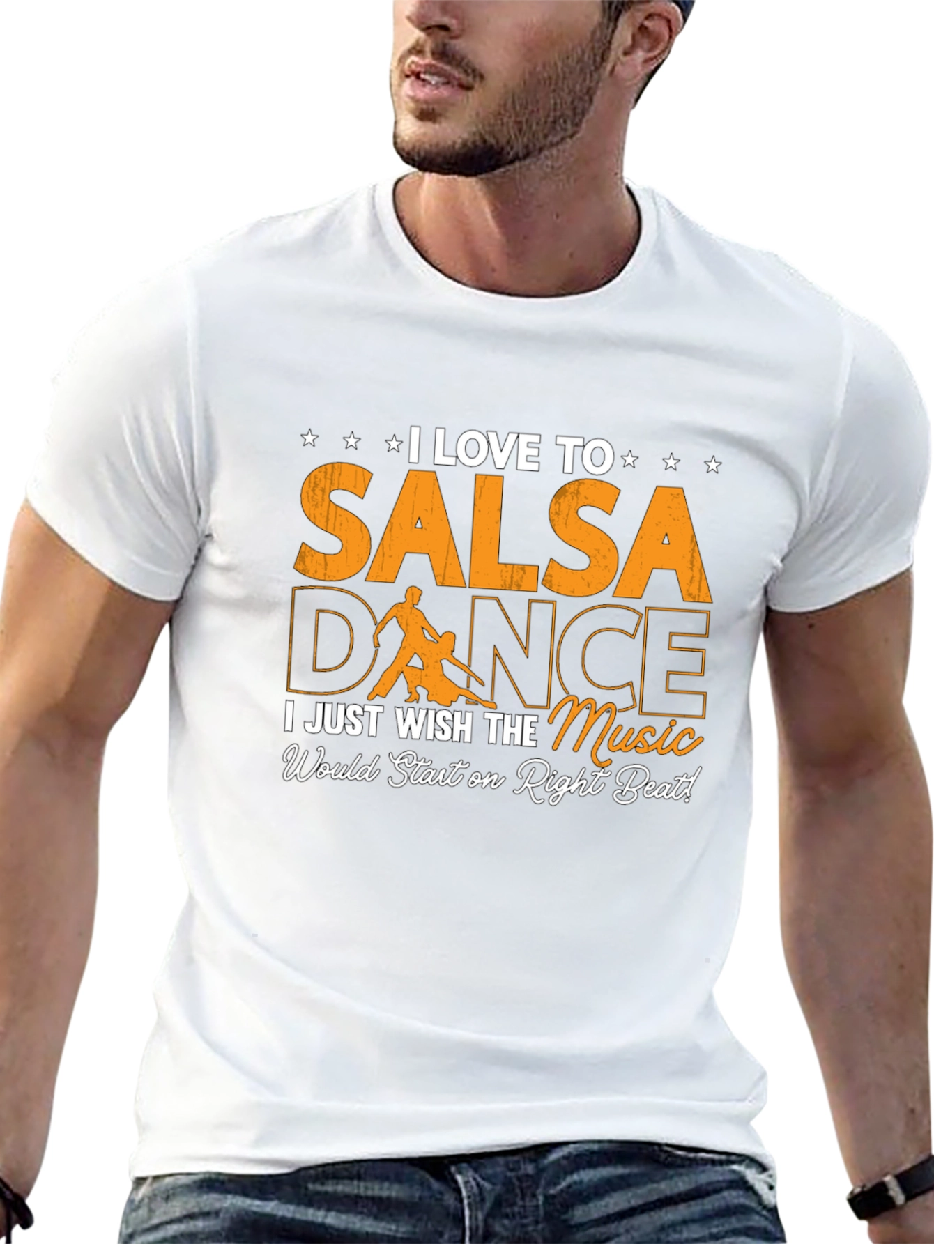 Black I Love Salsa Dance T-Shirt - Right Beat Music view 13