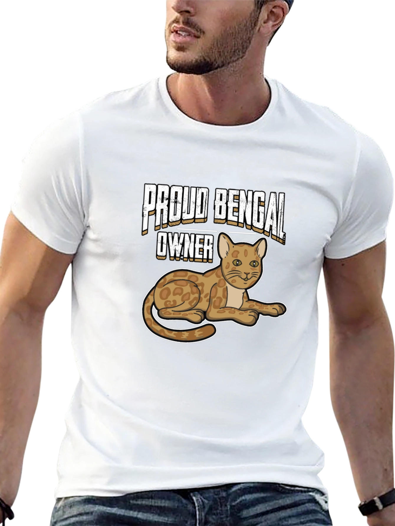 Black Proud Bengal Owner Black T-Shirt view 13