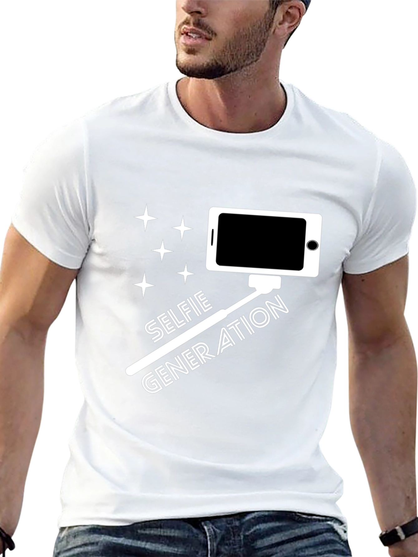 Black Selfie Generation Black T-Shirt view 13