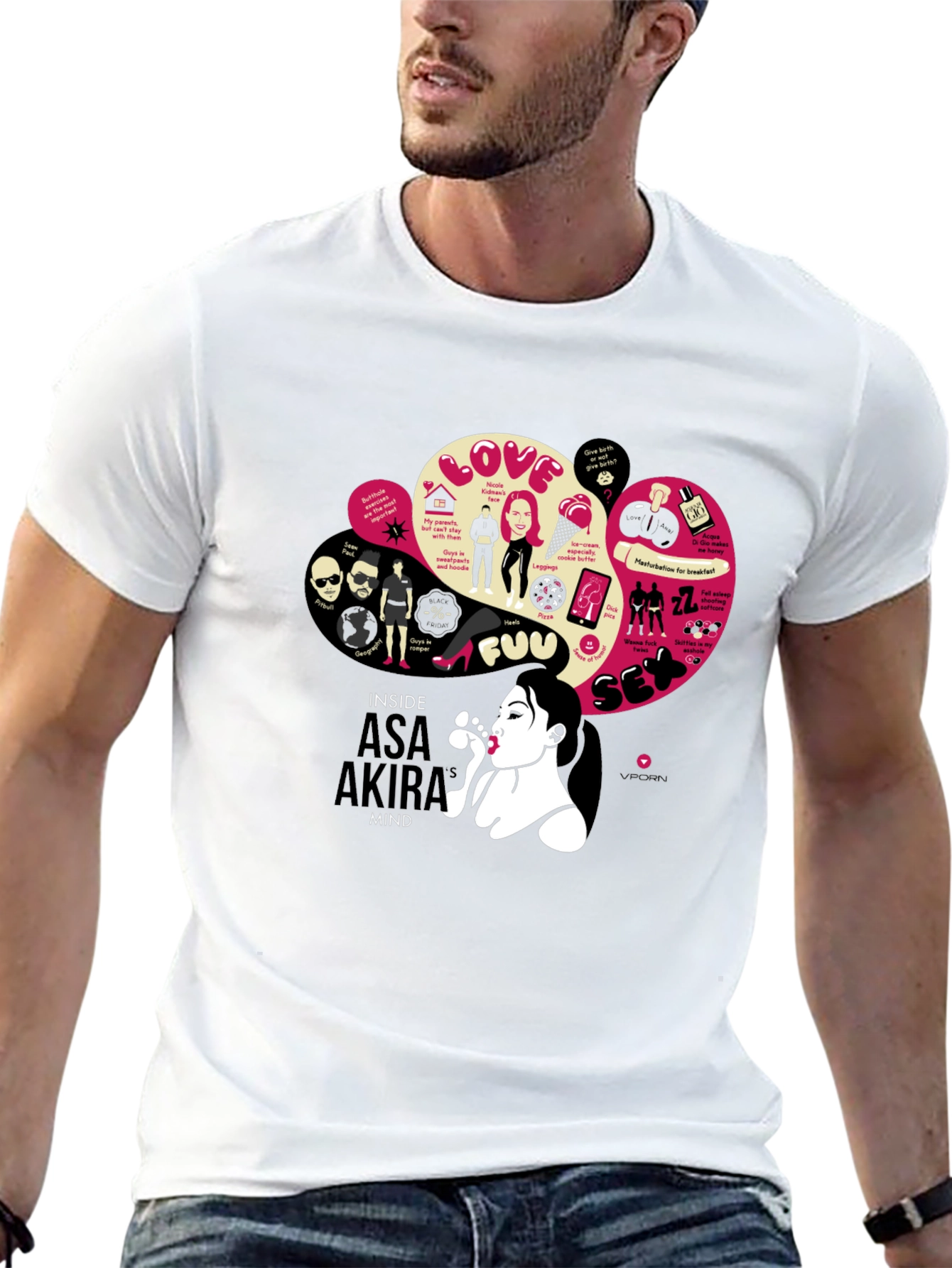 Black Asa Akira Mind Black T-Shirt view 13