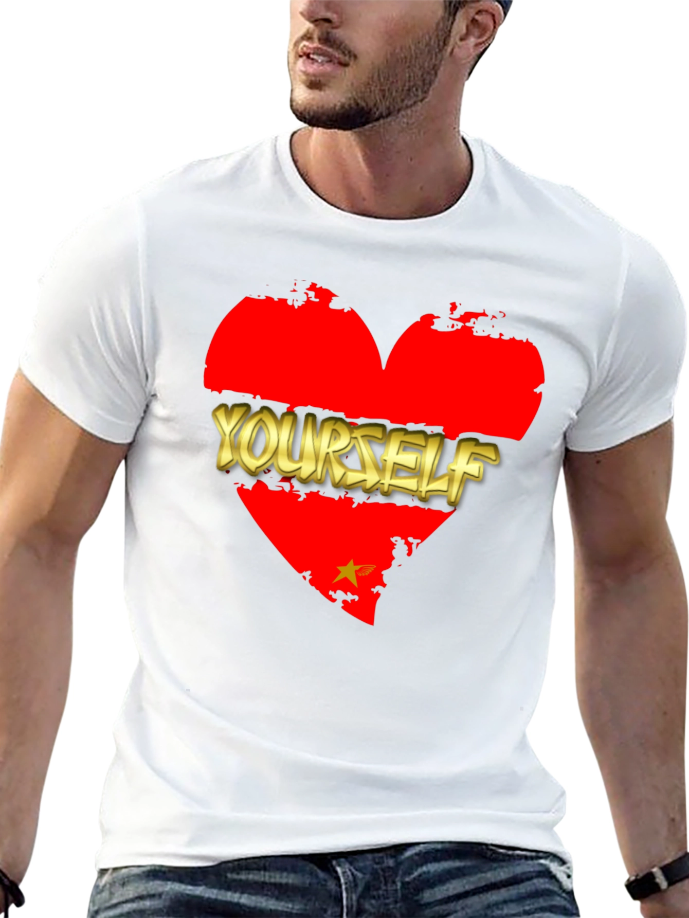 Black Love Yourself Graphic T-Shirt - Black view 13