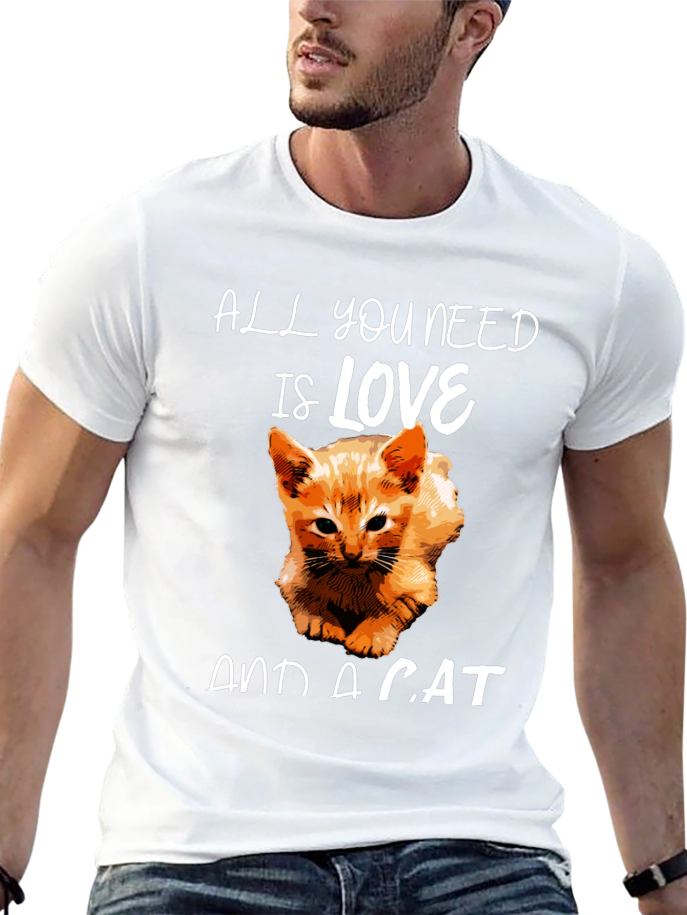 Black Love and a Cat Graphic Tee view 13