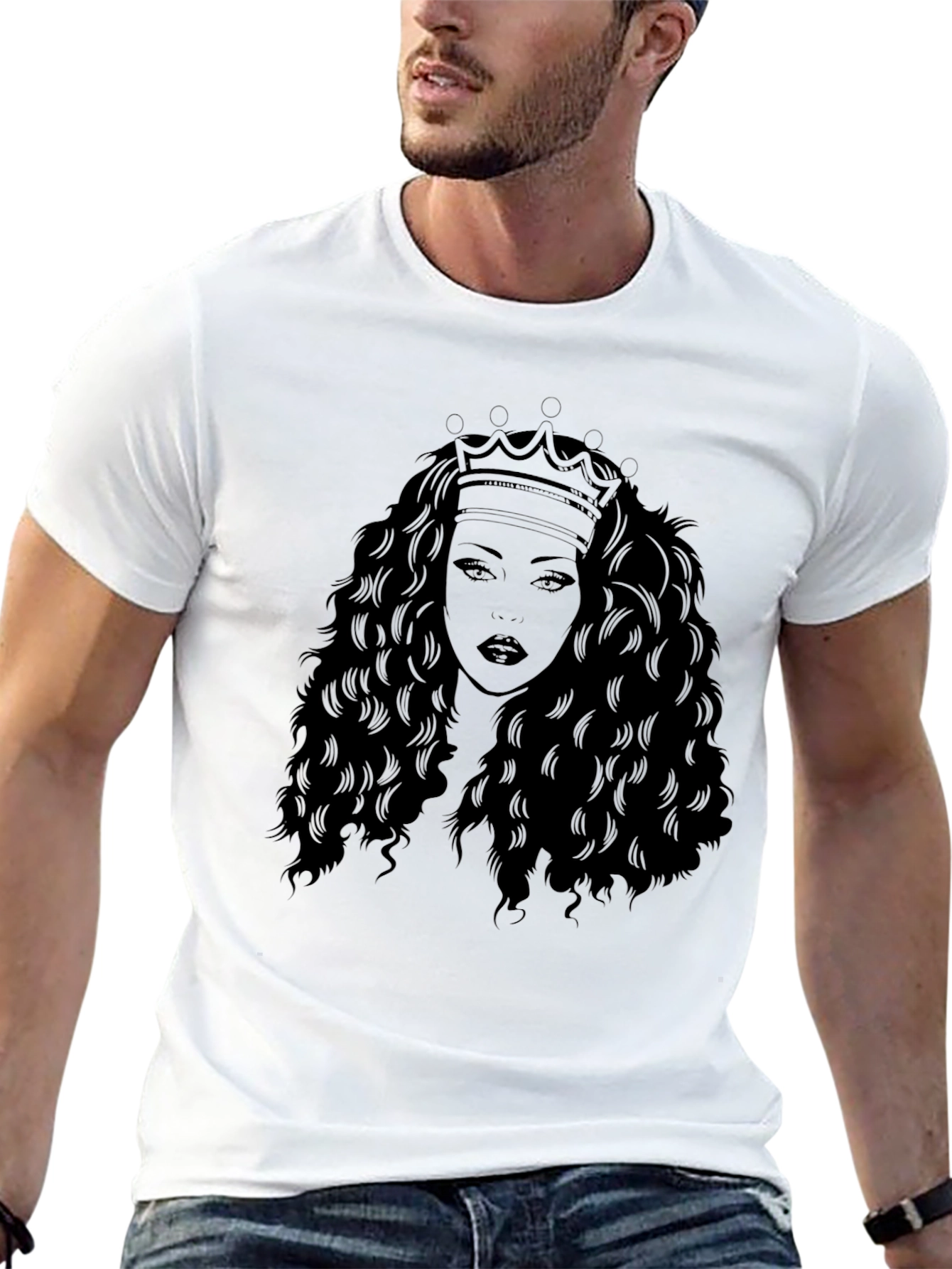 Black Queen Graphic T-Shirt - Stylish Black Tee view 13