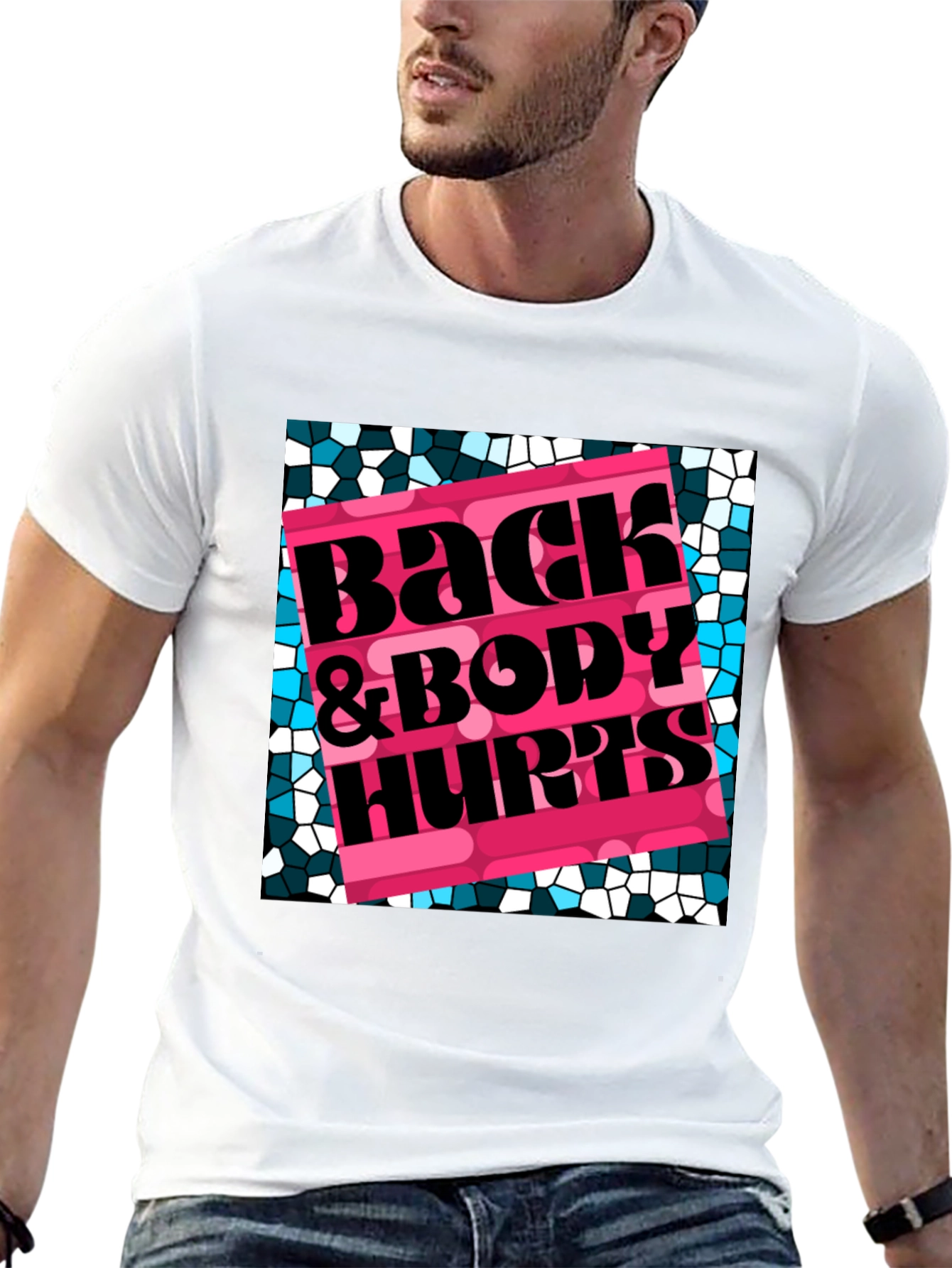 Black Back & Body Hurts Graphic T-Shirt view 13