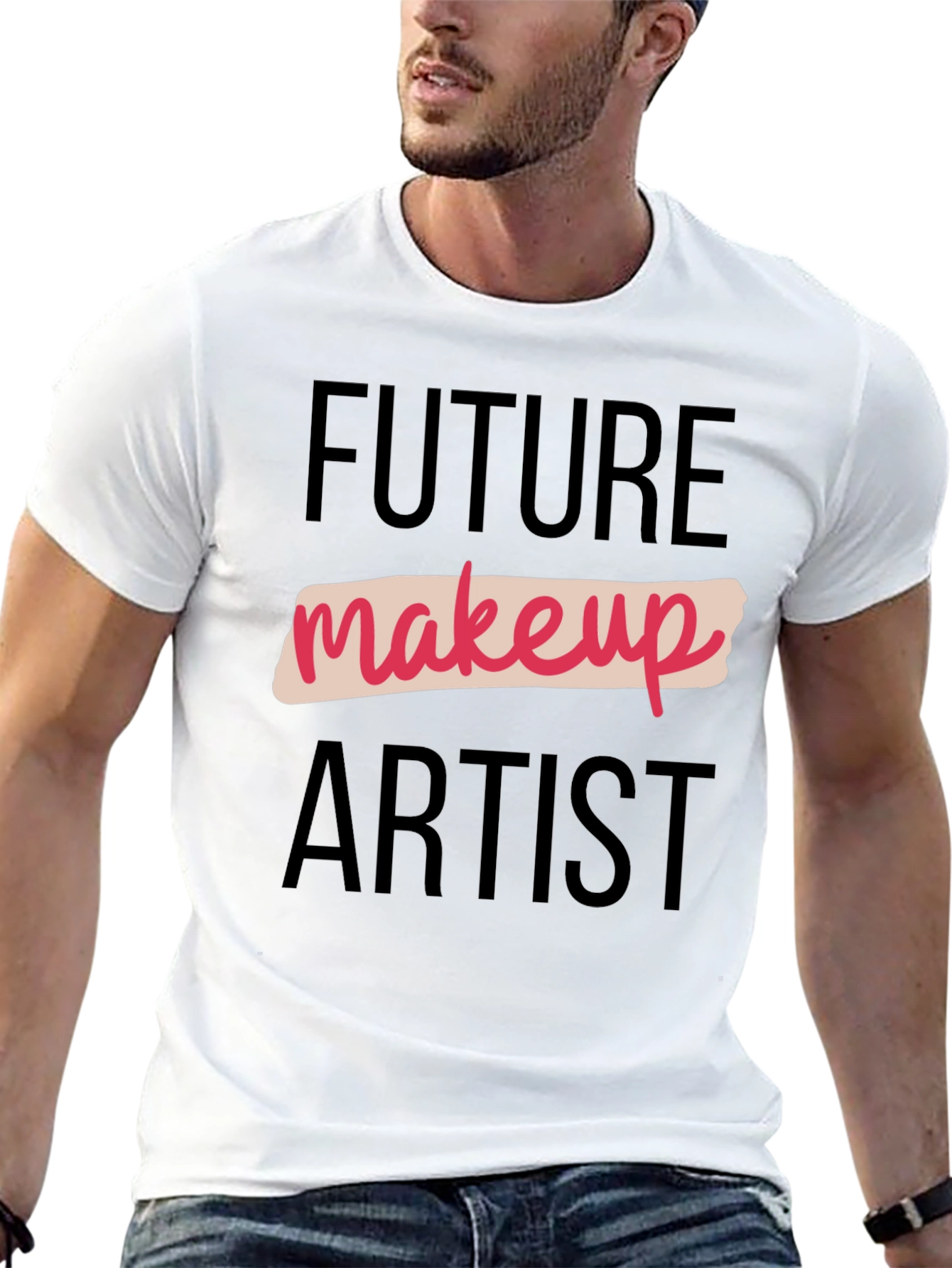 Black Future Makeup Artist Black Graphic Tee view 13