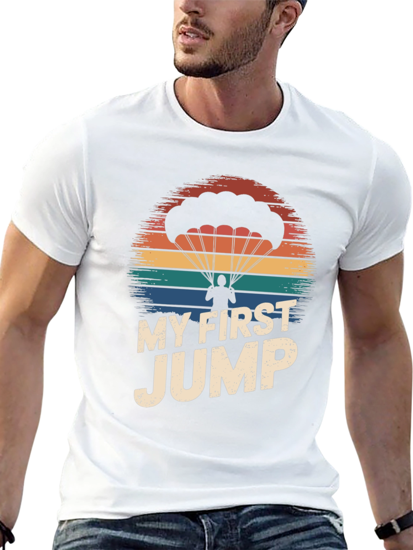 Black My First Jump Graphic Tee - Skydiving Shirt view 13
