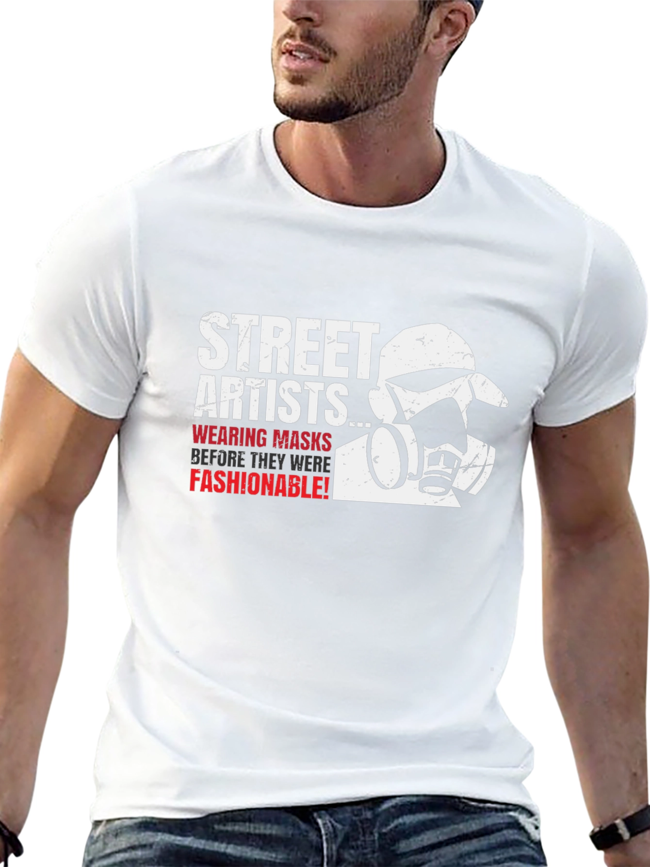 Street Artists Mask T-Shirt - Graffiti Style - 13