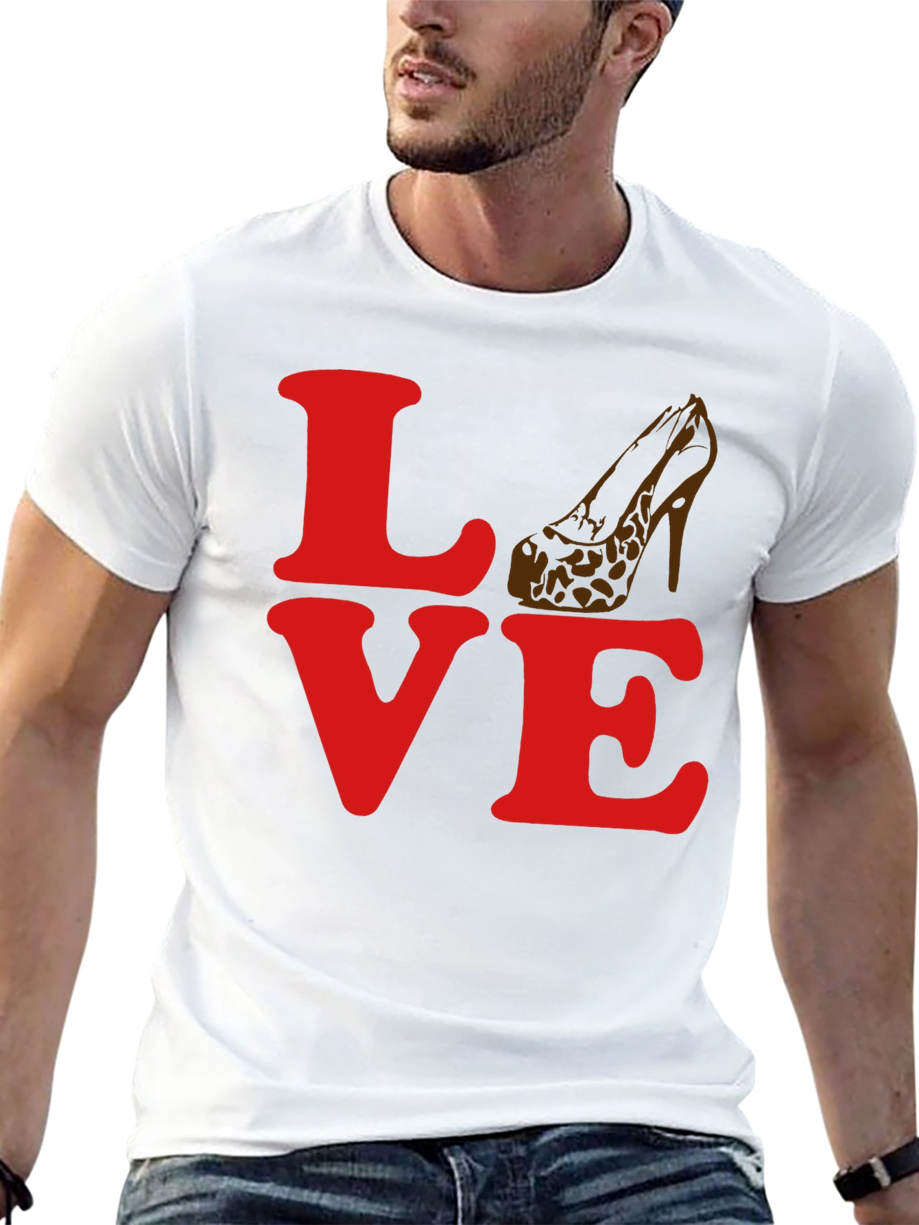 Black Love Heels Graphic T-Shirt view 13