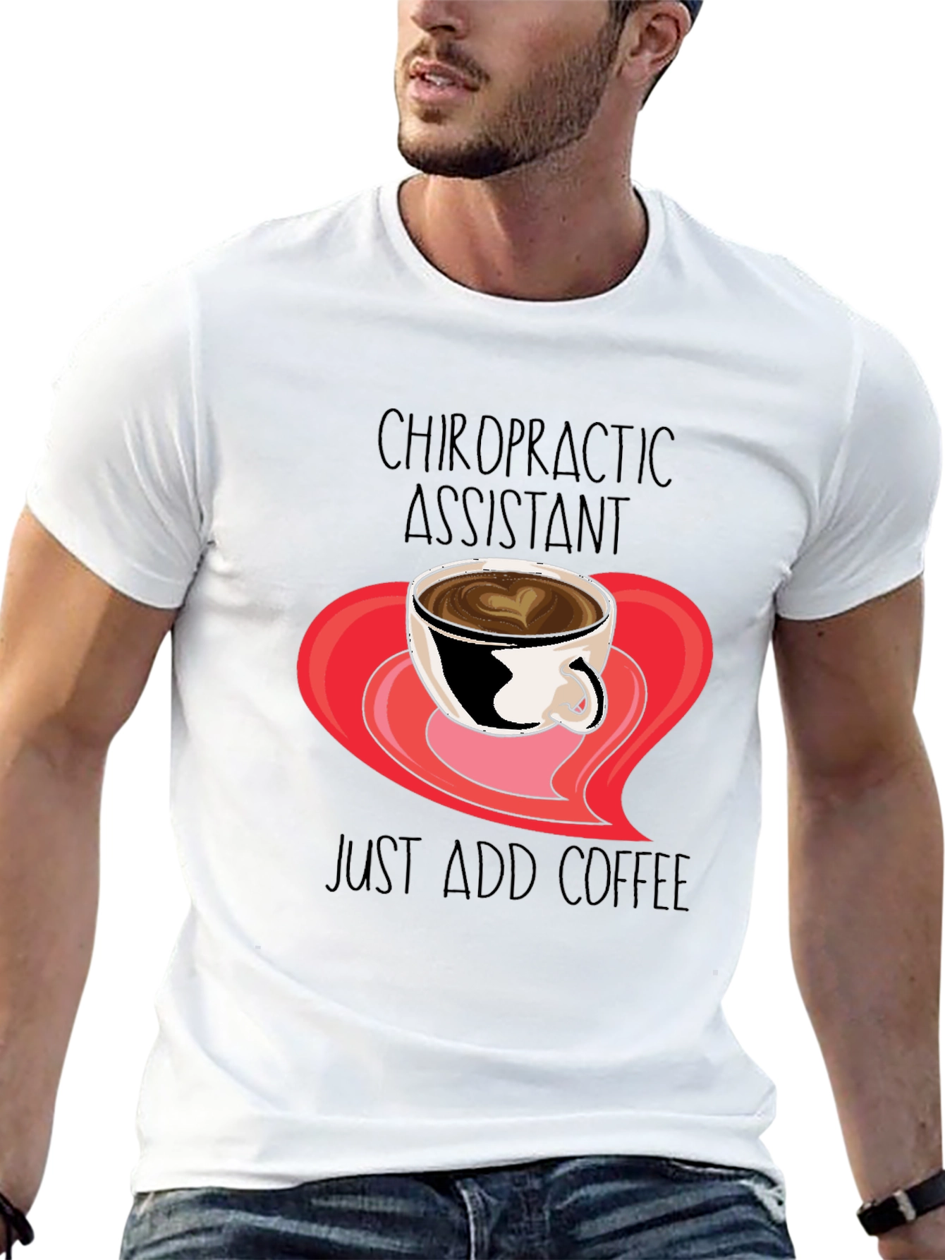Black Chiropractic Assistant Coffee T-Shirt view 13