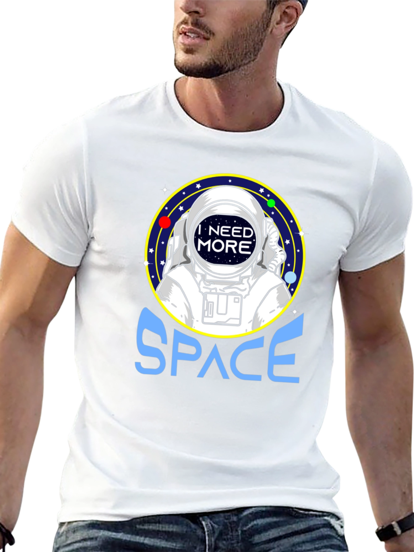 I Need More Space Astronaut Graphic T-Shirt - 13