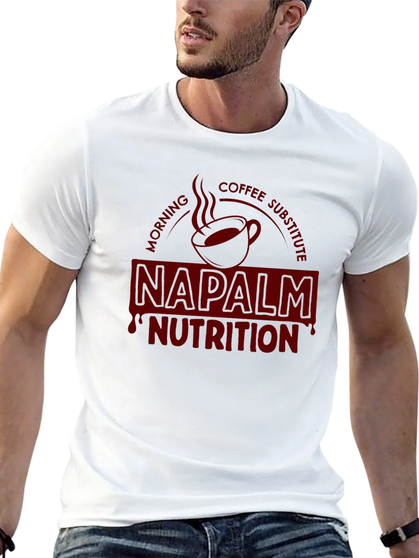 Black Napalm Nutrition Graphic T-Shirt view 13