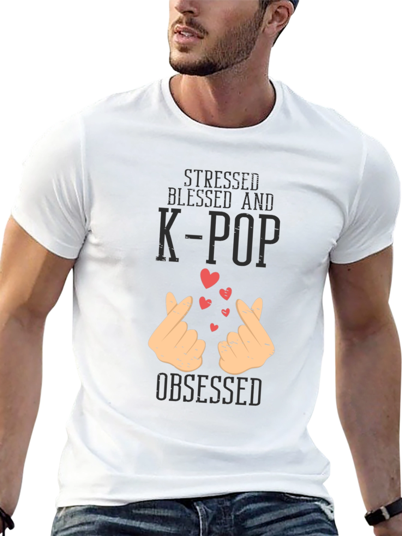 Black K-Pop Obsessed Graphic Tee view 13