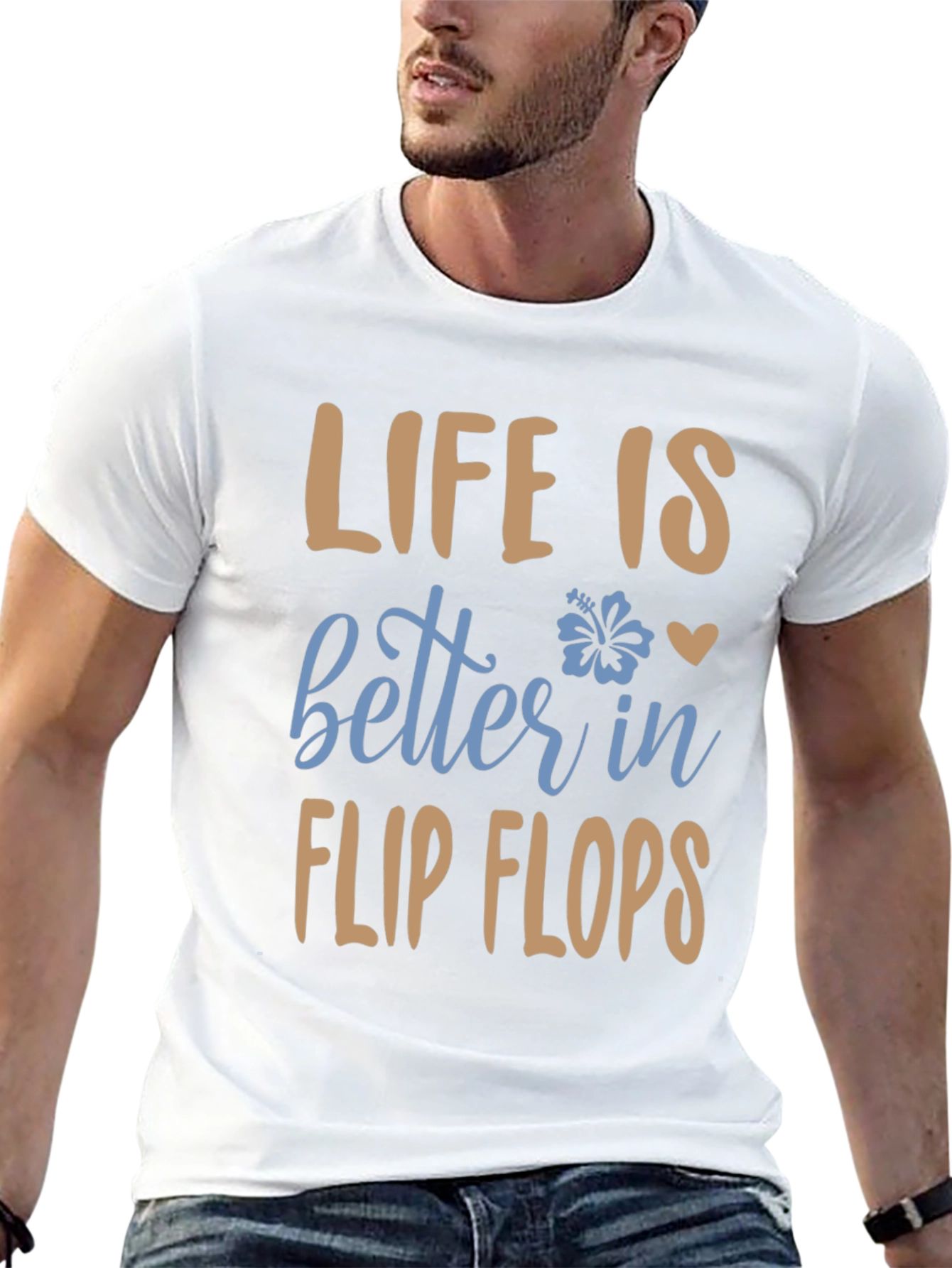 Black Life is Better in Flip Flops Graphic Tee view 13