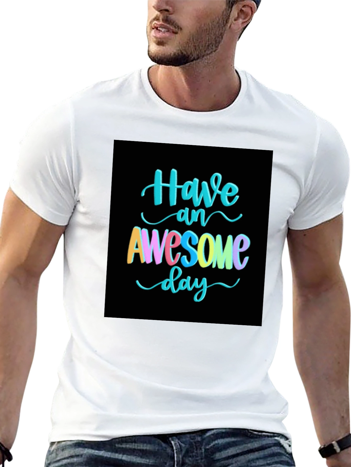 Black Awesome Day T-Shirt view 13