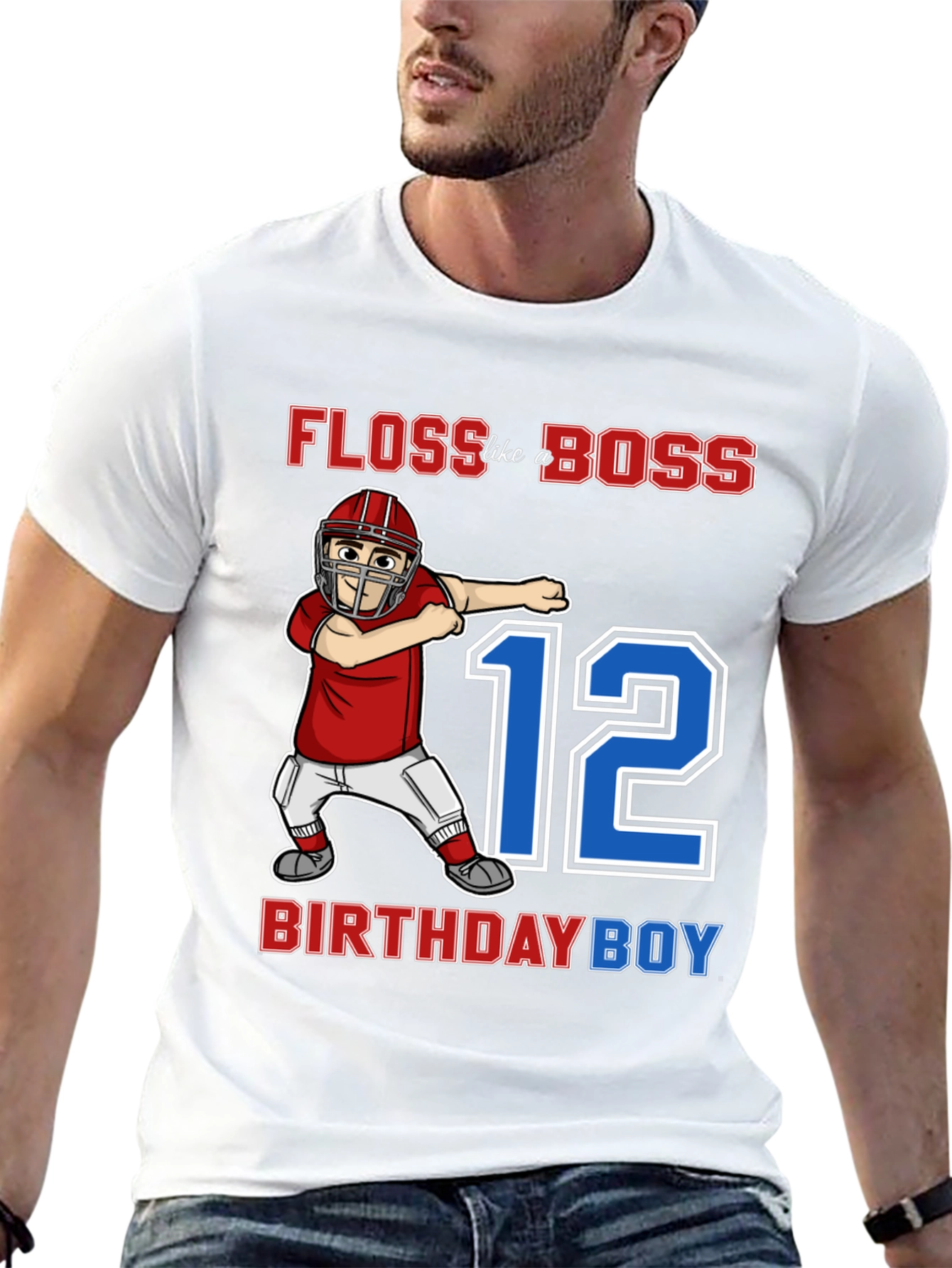Black Floss Like a Boss 12th Birthday Boy T-Shirt view 13