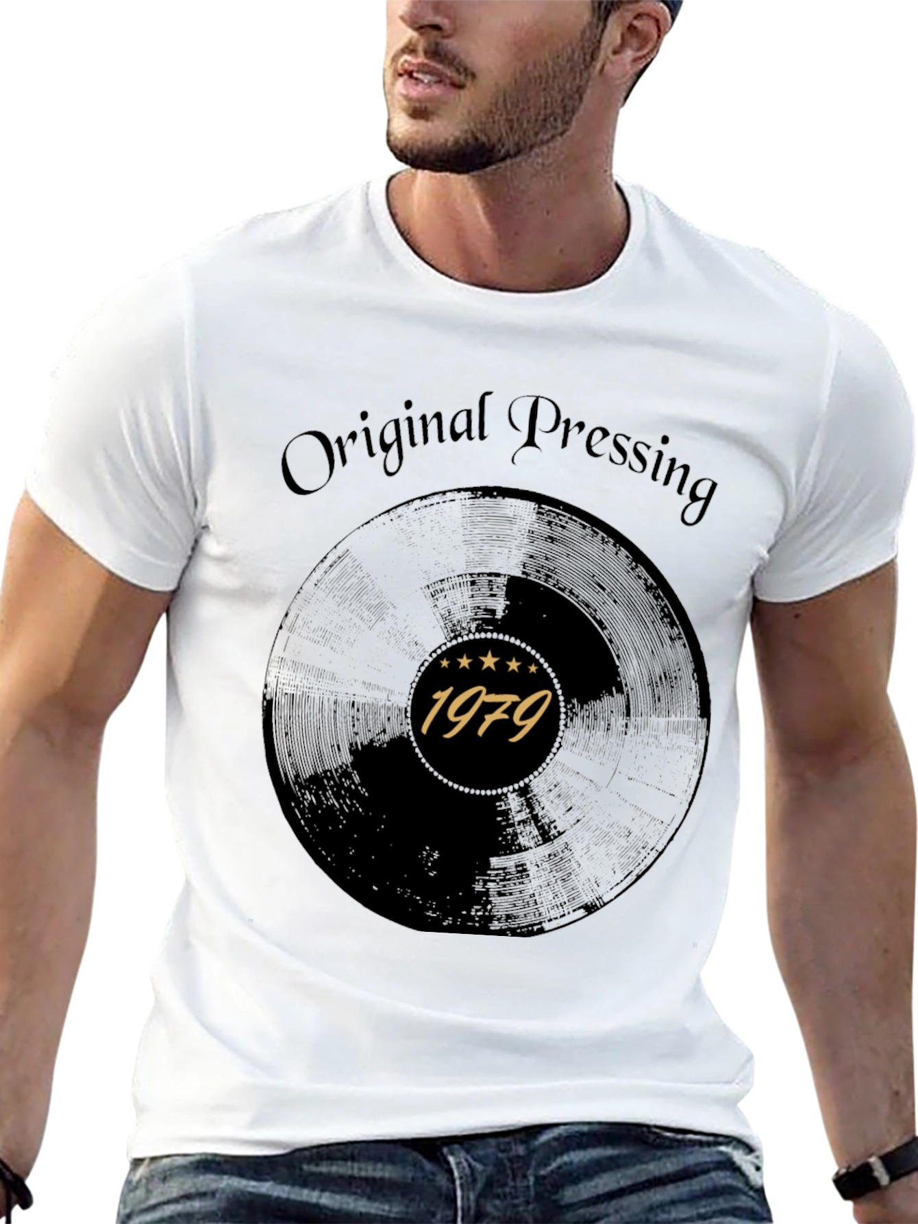 Black Original Pressing 1979 Record Graphic Tee view 13