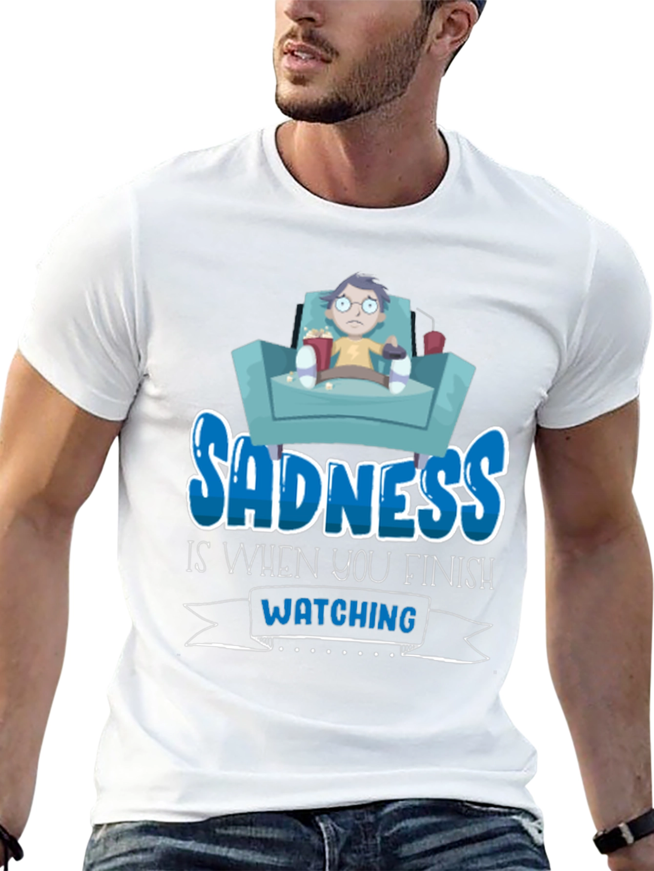 Black Sadness is When You Finish Watching T-Shirt view 13