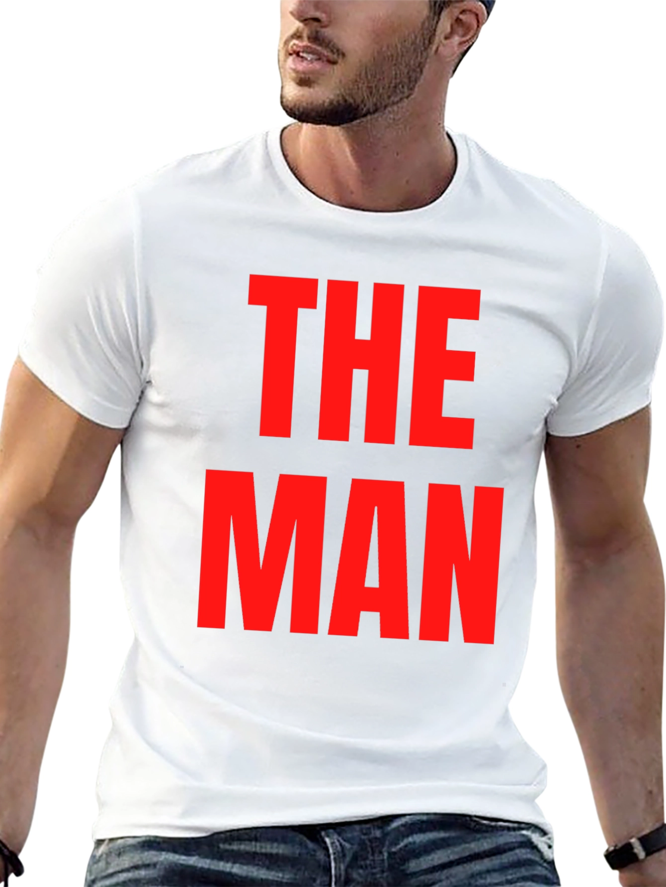 Black The Man Graphic Tee - Bold Statement Shirt view 13