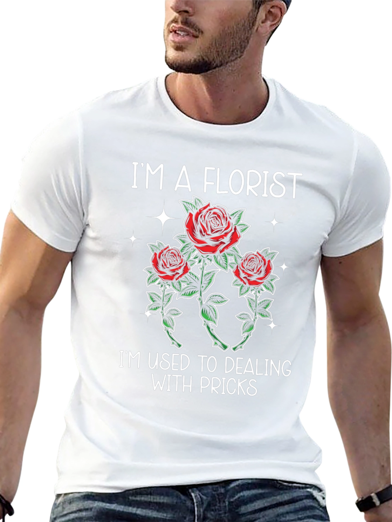 Black I'm a Florist Funny T-Shirt view 13
