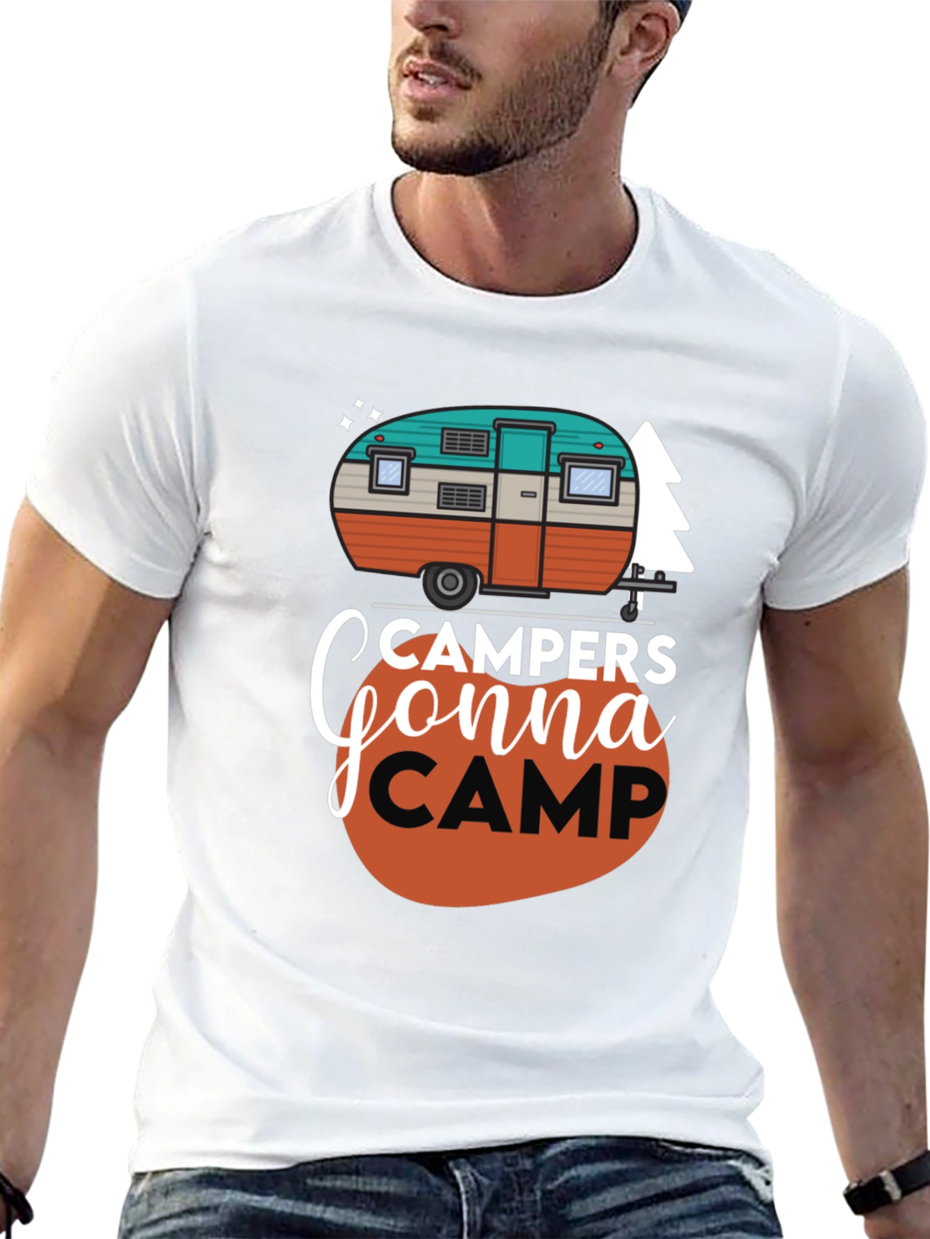 Black Campers Gonna Camp Graphic Tee view 13