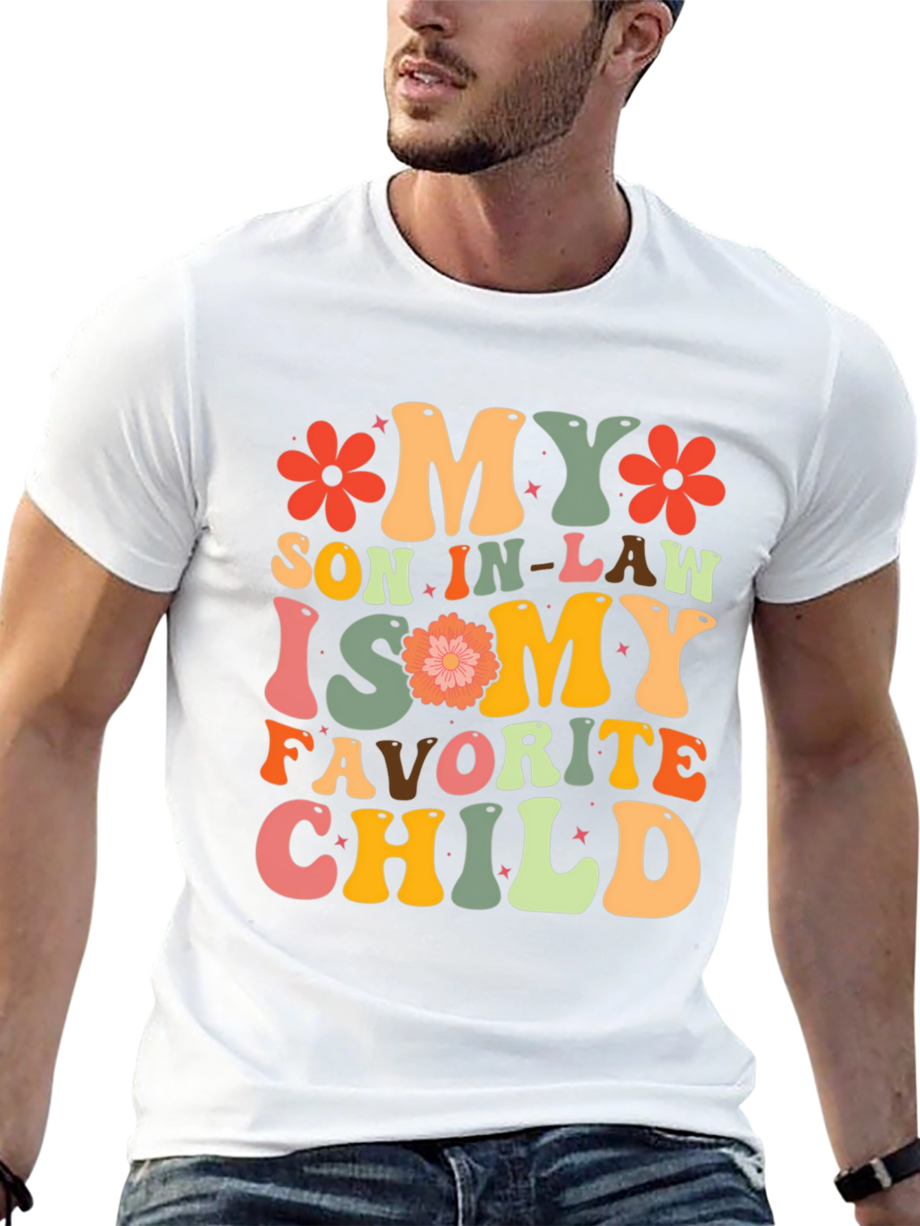 Black Funny "My Son In-Law is My Favorite Child" T-Shirt view 13
